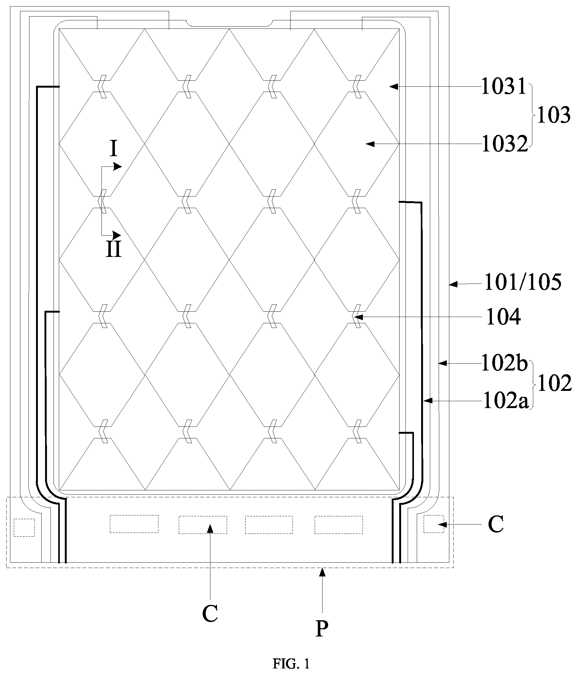 Patent US12366943 Figure 1 – Display substrate, display panel and display apparatus