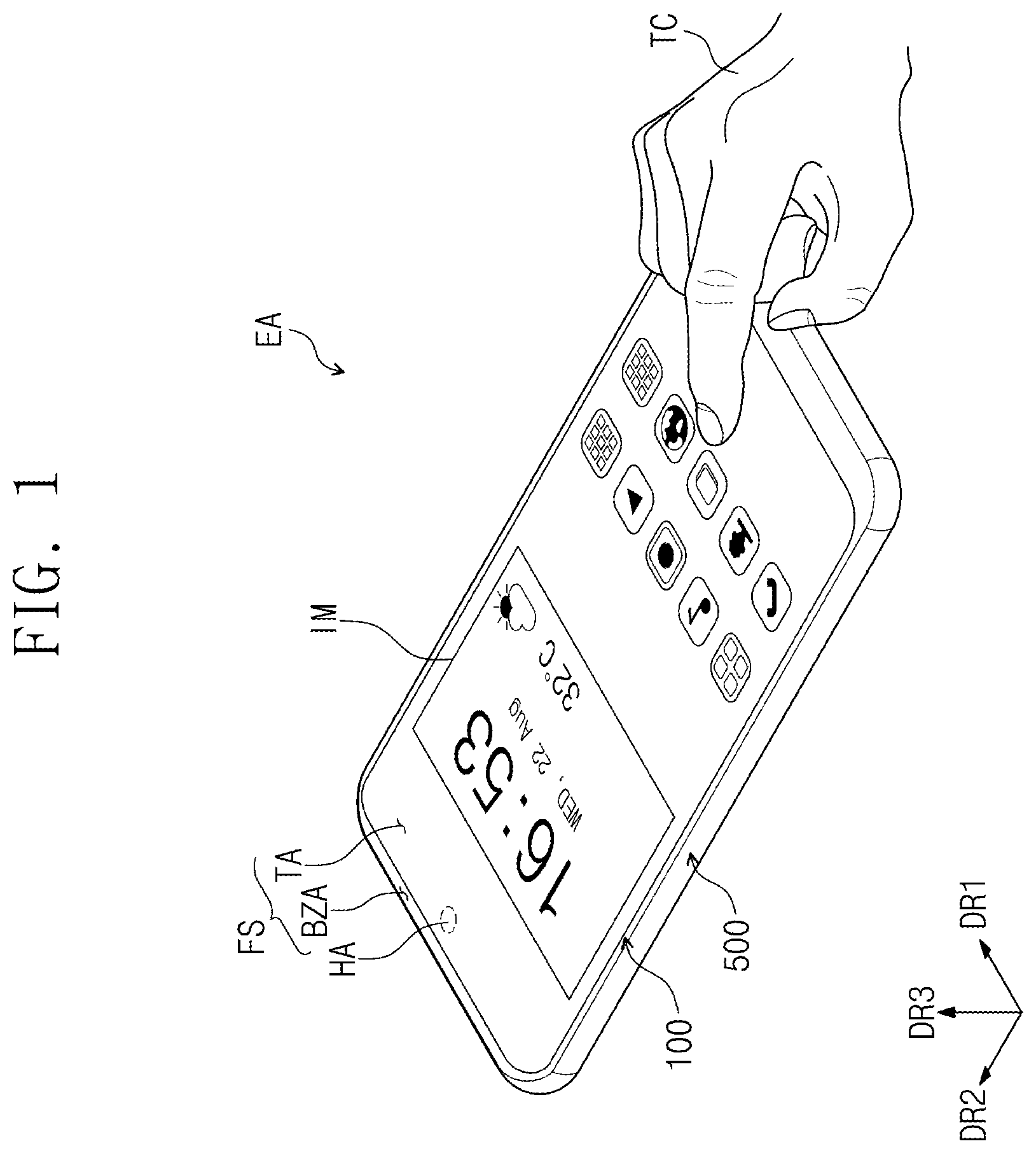 Patent US12366946 — Electronic device — Figure 1