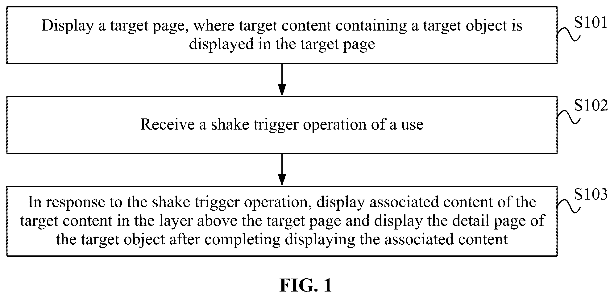 Patent US12366950 — Page-based interaction method and apparatus, electronic device, and storage medium — Figure 1
