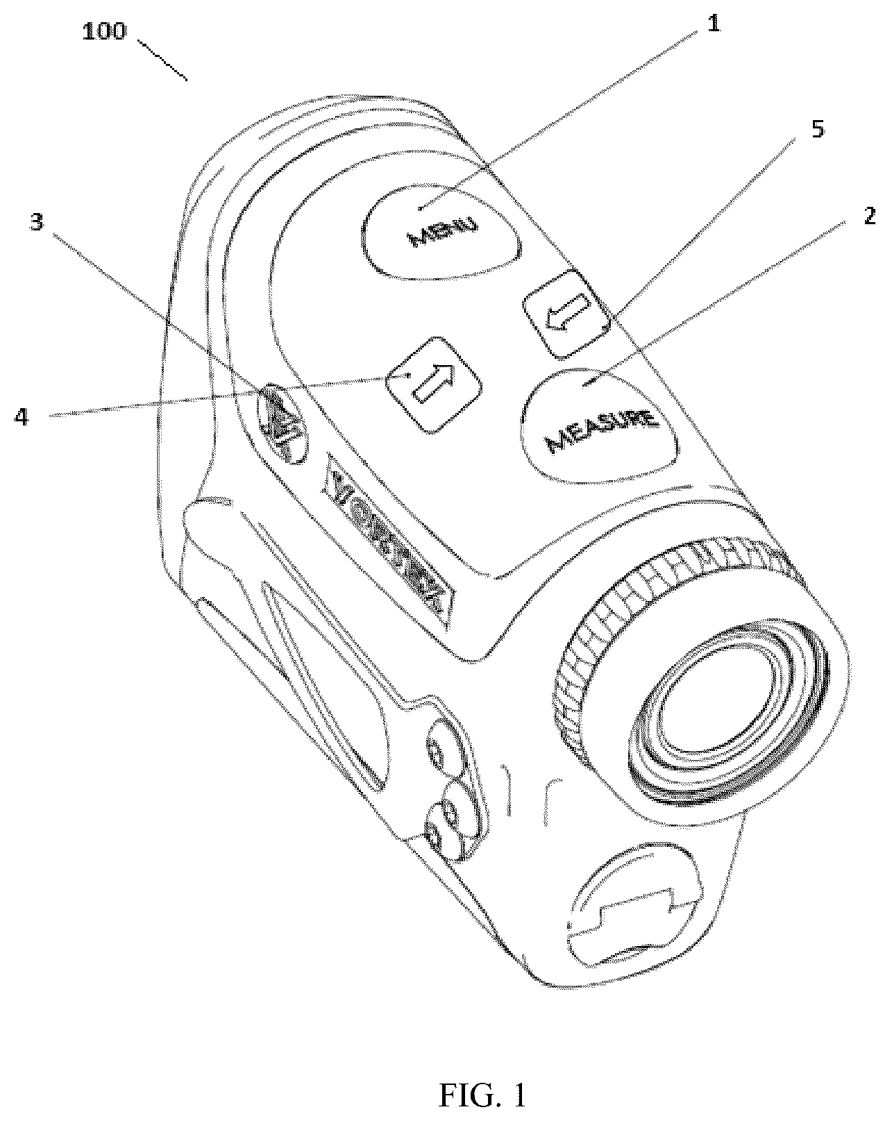 Patent US12366953 Figure 1 – User interface for viewing optic with wind direction capture