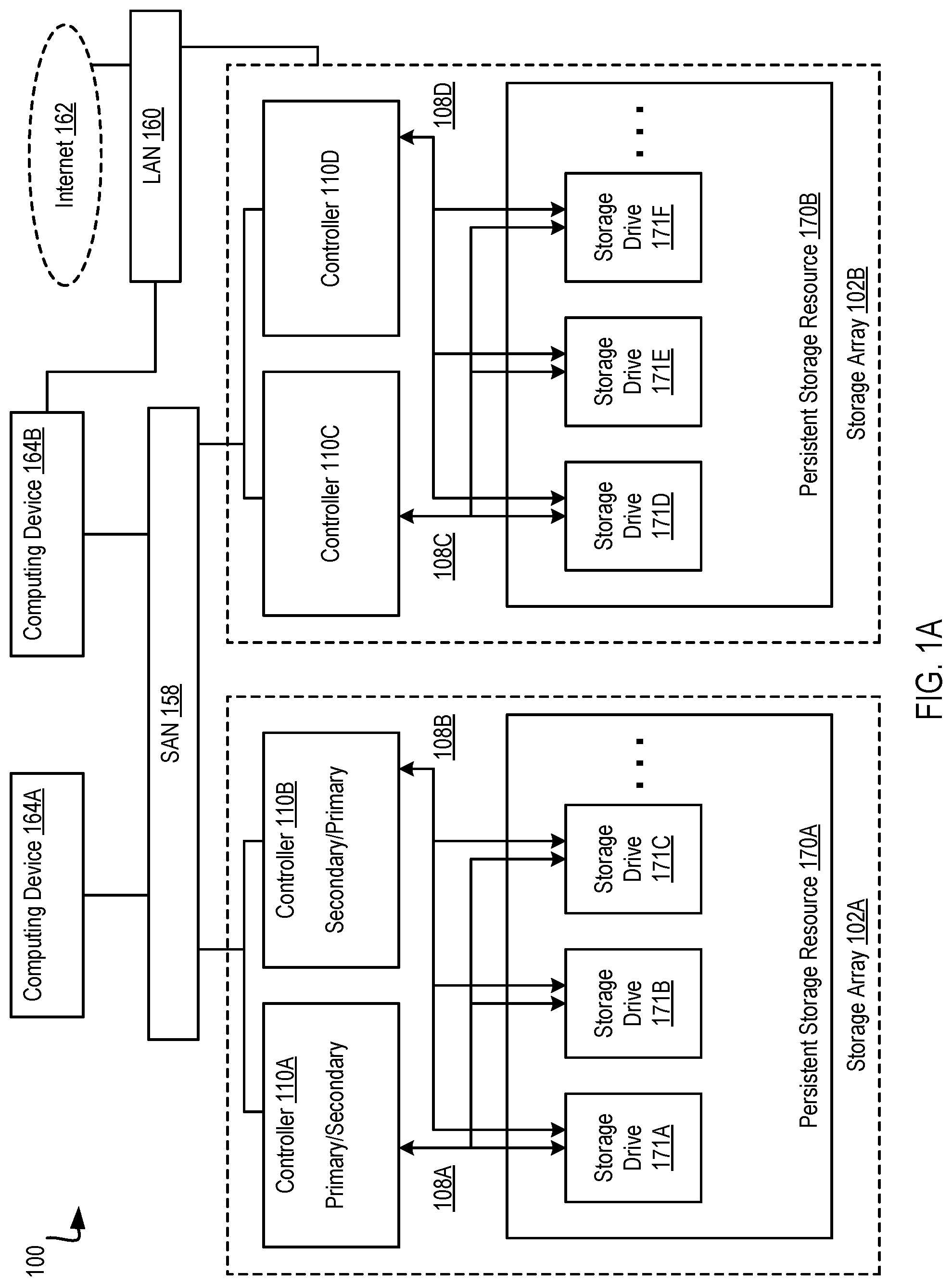 Patent US12366972 Figure 1 – Allocation of differing erase block sizes