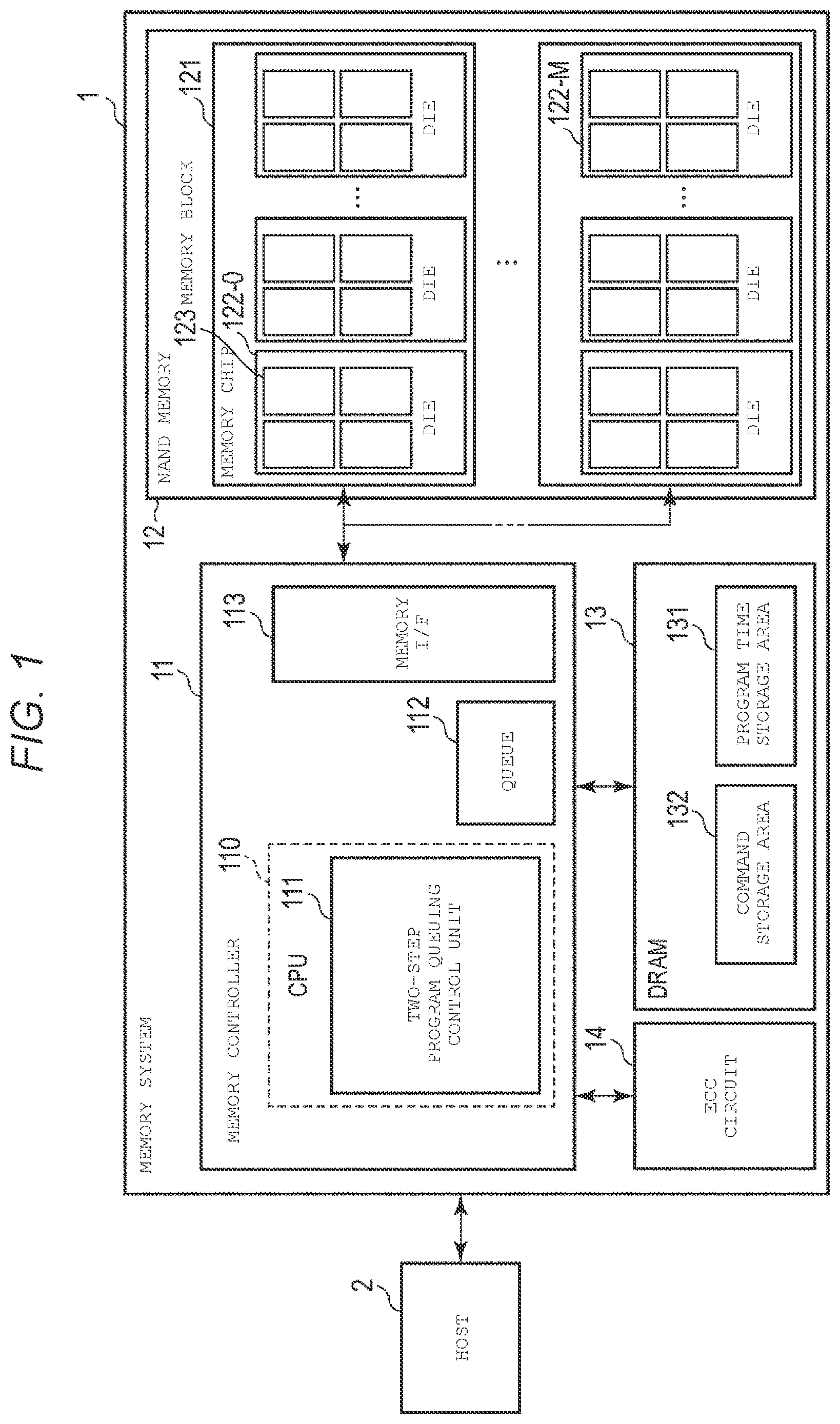 Patent US12366974 — Memory system performing multi-step write operation and control method thereof — Figure 1
