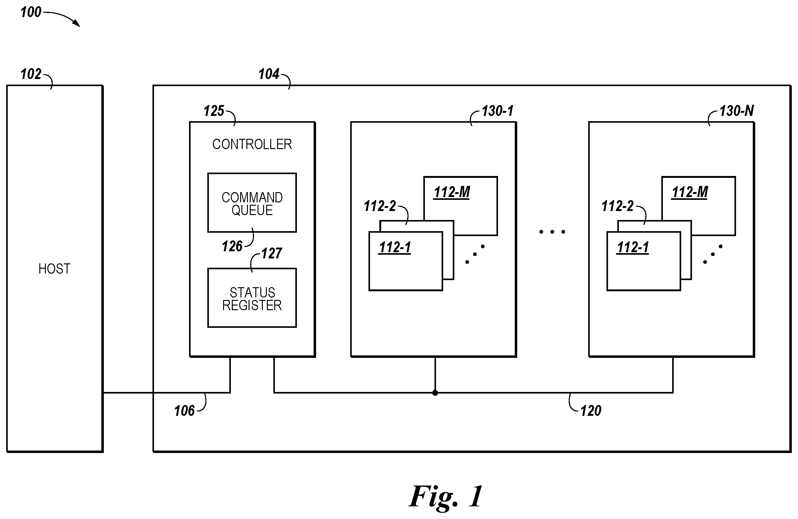 Patent US12366996 — Command queuing — Figure 1