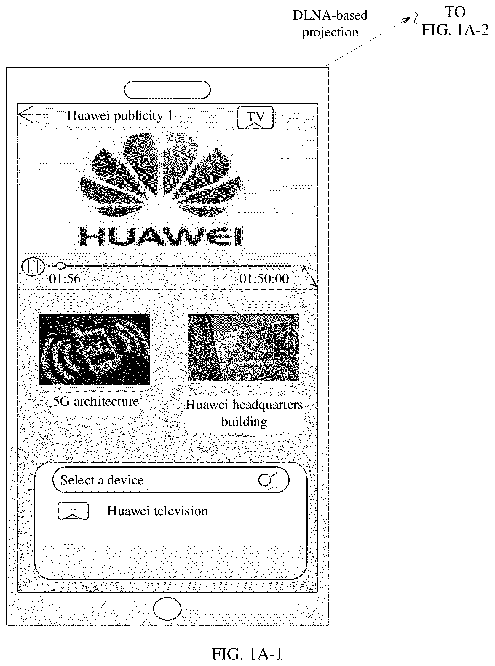 Patent US12367007 — First electronic device, second electronic device, and projection processing method — Figure 1