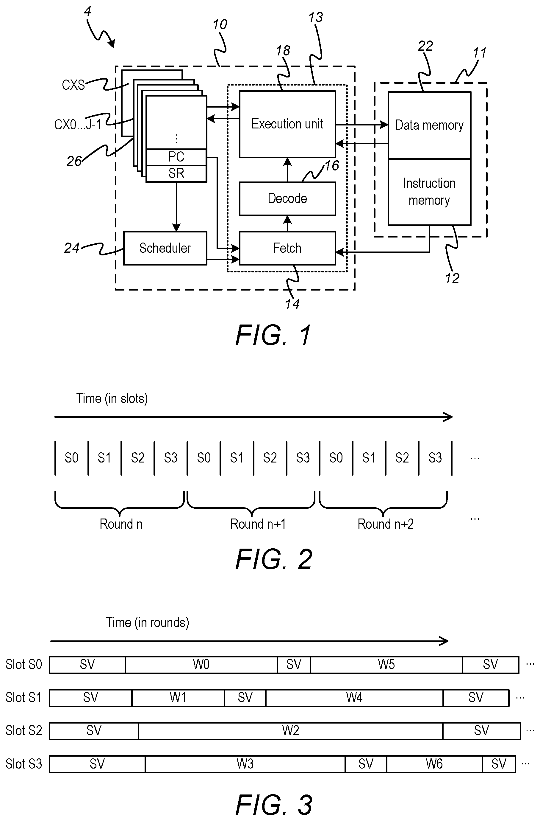 Patent US12367043 — Multi-threaded barrel processor using shared weight registers in a common weights register file — Figure 1