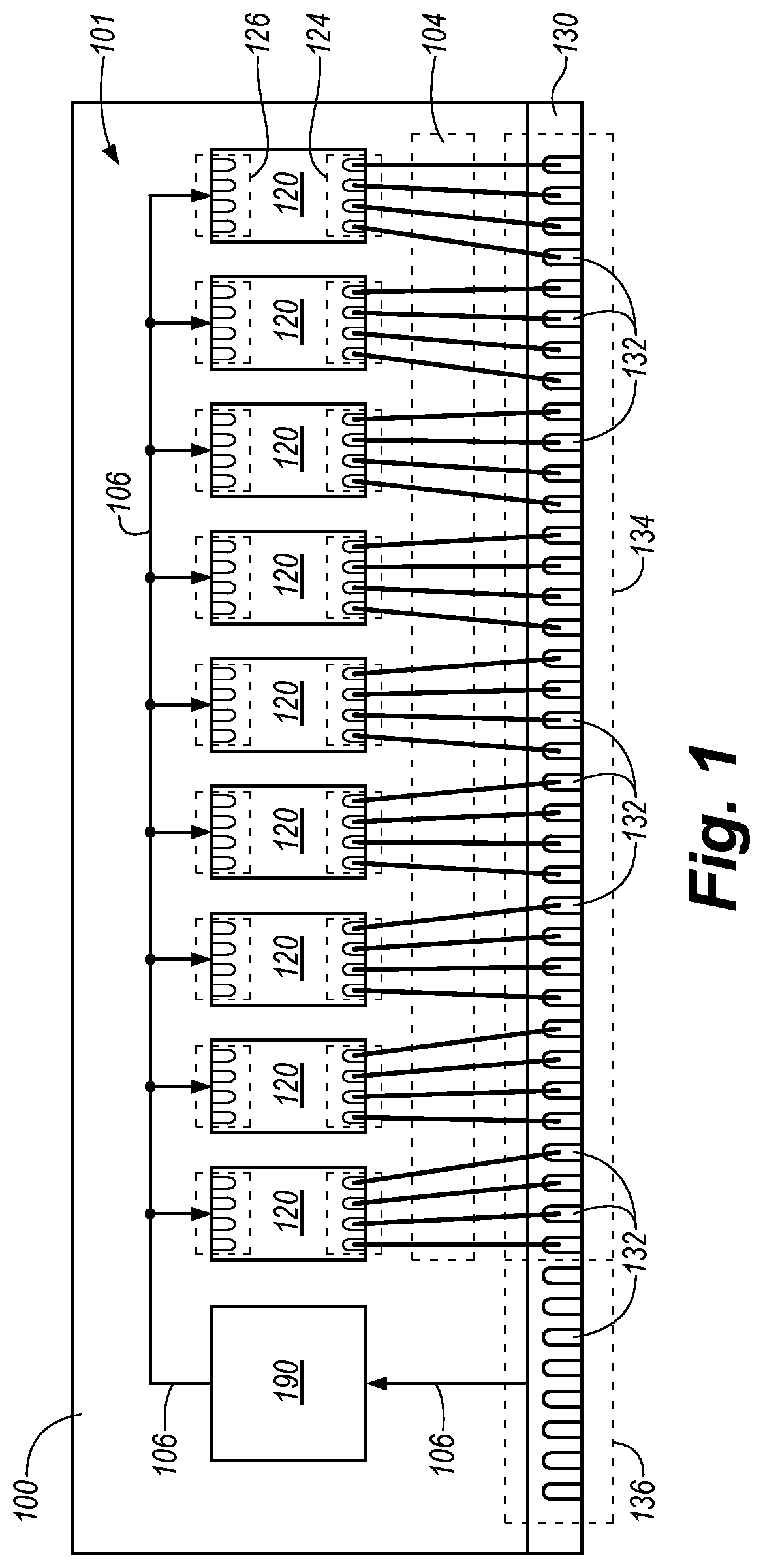 Patent US12367161 Figure 1 – Individually addressing memory devices disconnected from a data bus