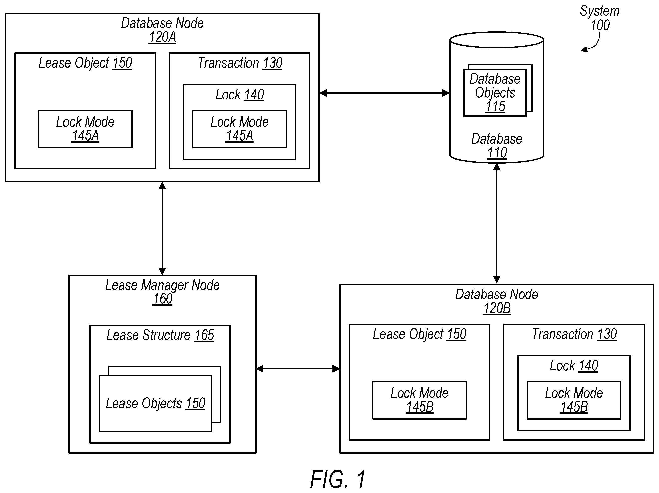 Patent US12367187 — Distributed database locking — Figure 1
