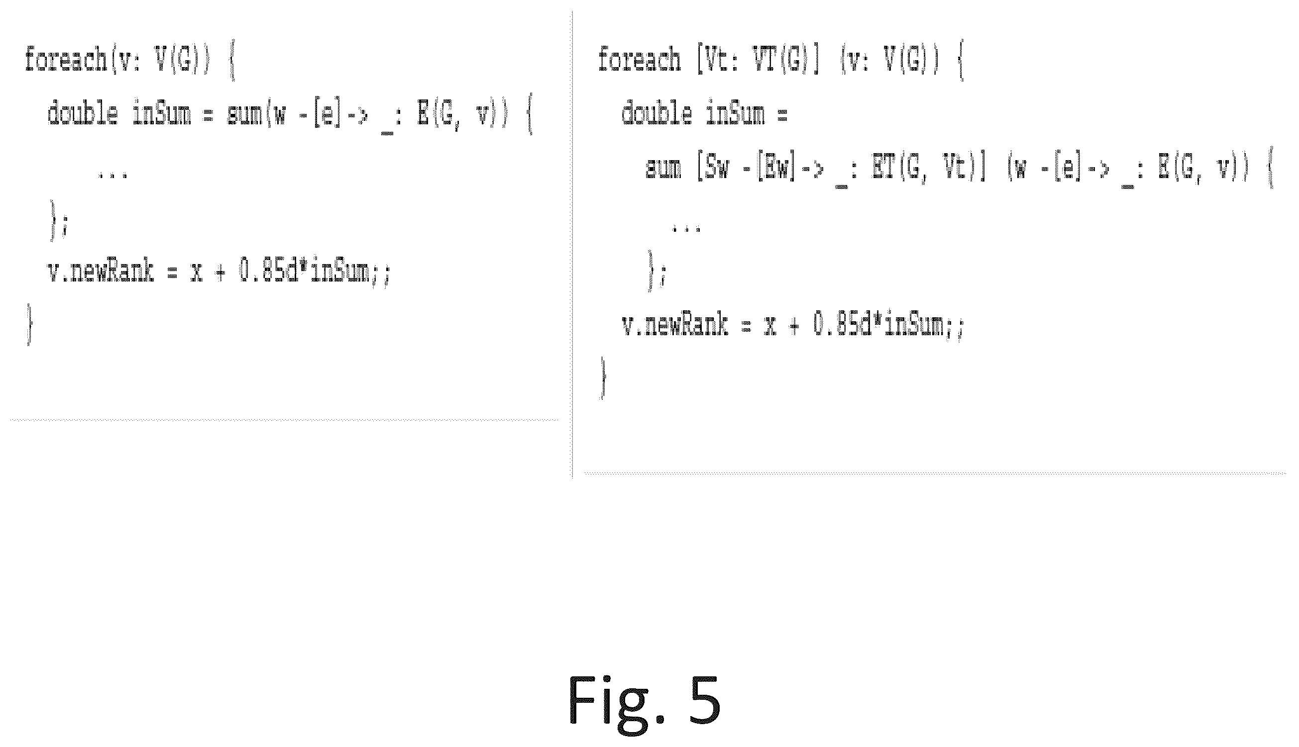 Patent US12367194 Figure 5 – Compilation techniques for algorithmic graph processing in a relational database
