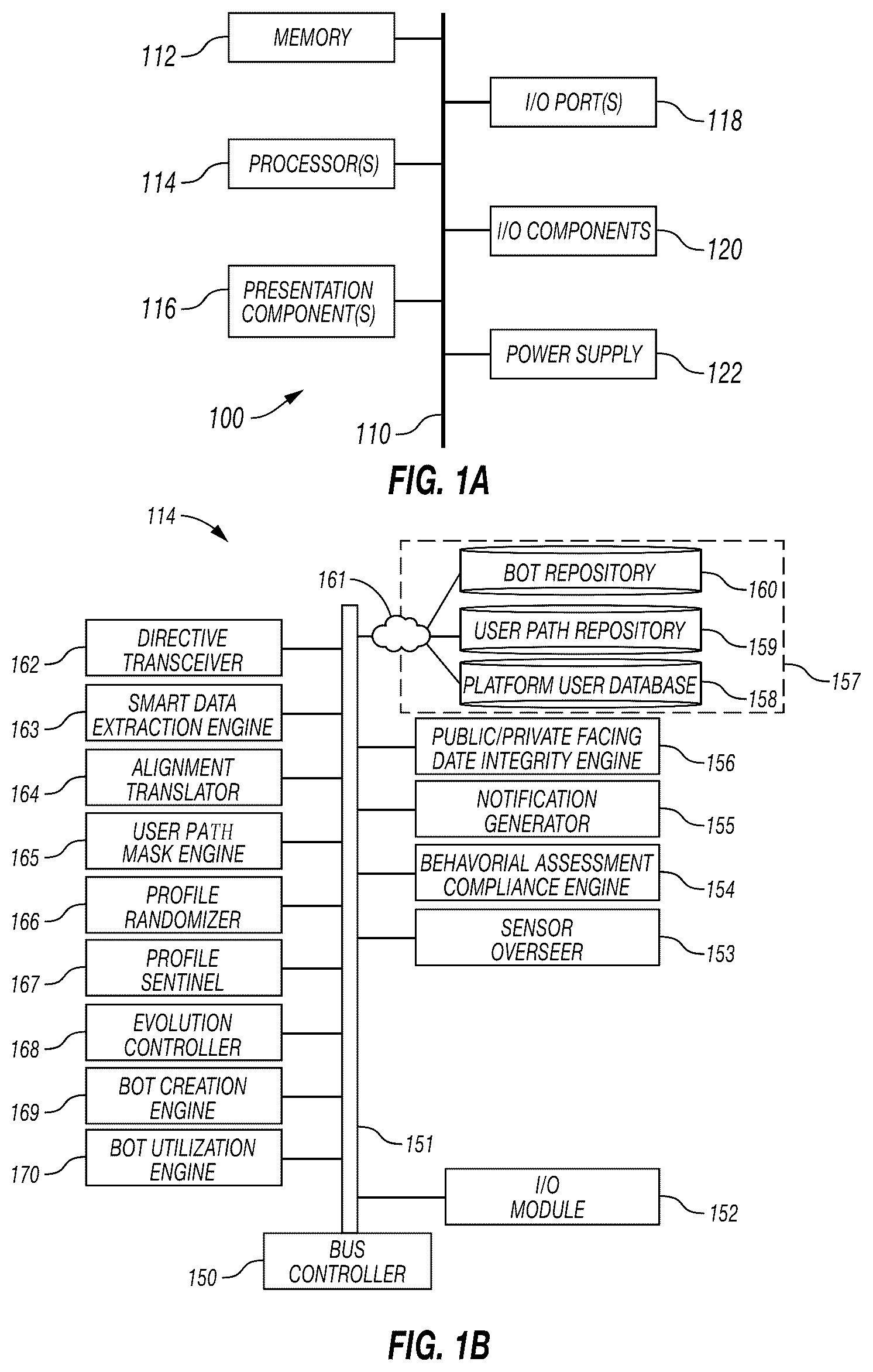Patent US12367207 Figure 1 – System and method for creating and sharing bots