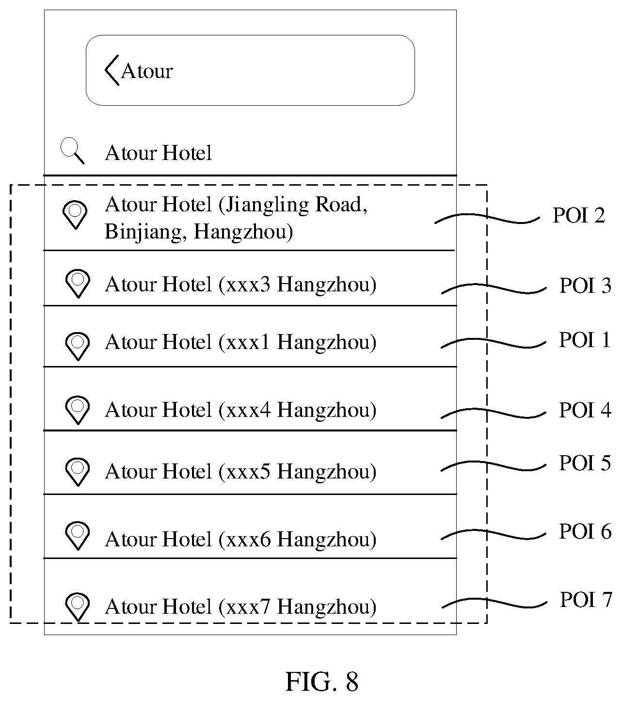Patent US12367227 Figure 5 – Method and apparatus for searching for point of information
