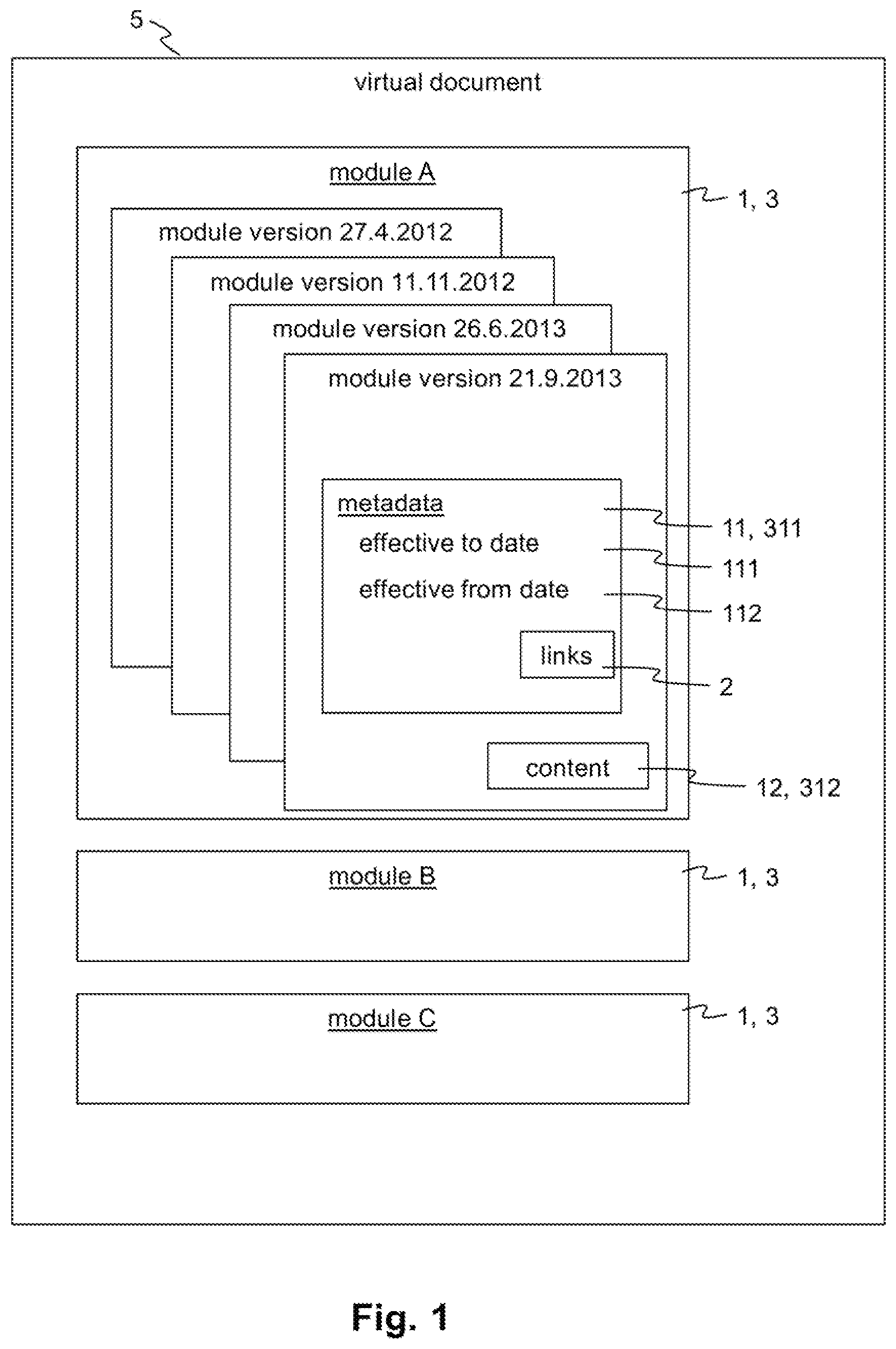 Patent US12367245 Figure 1 – Method and computer based data processing system for information retrieval and presentation