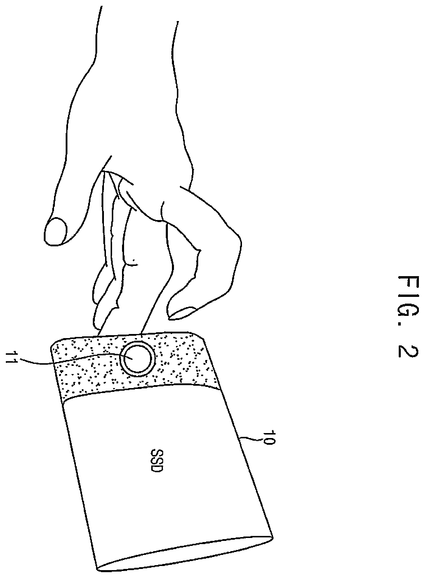 Patent US12367270 Figure 2 – Storage device with concurrent intialization and fingerprint recognition
