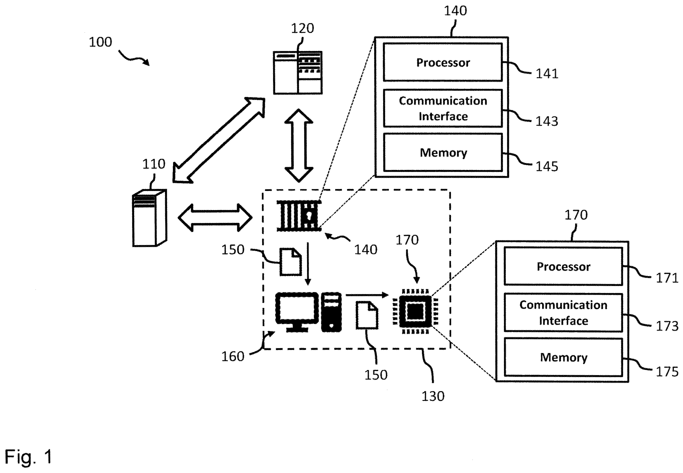 Patent US12367295 — Electronic chip and a method for provisioning such an electronic chip — Figure 1