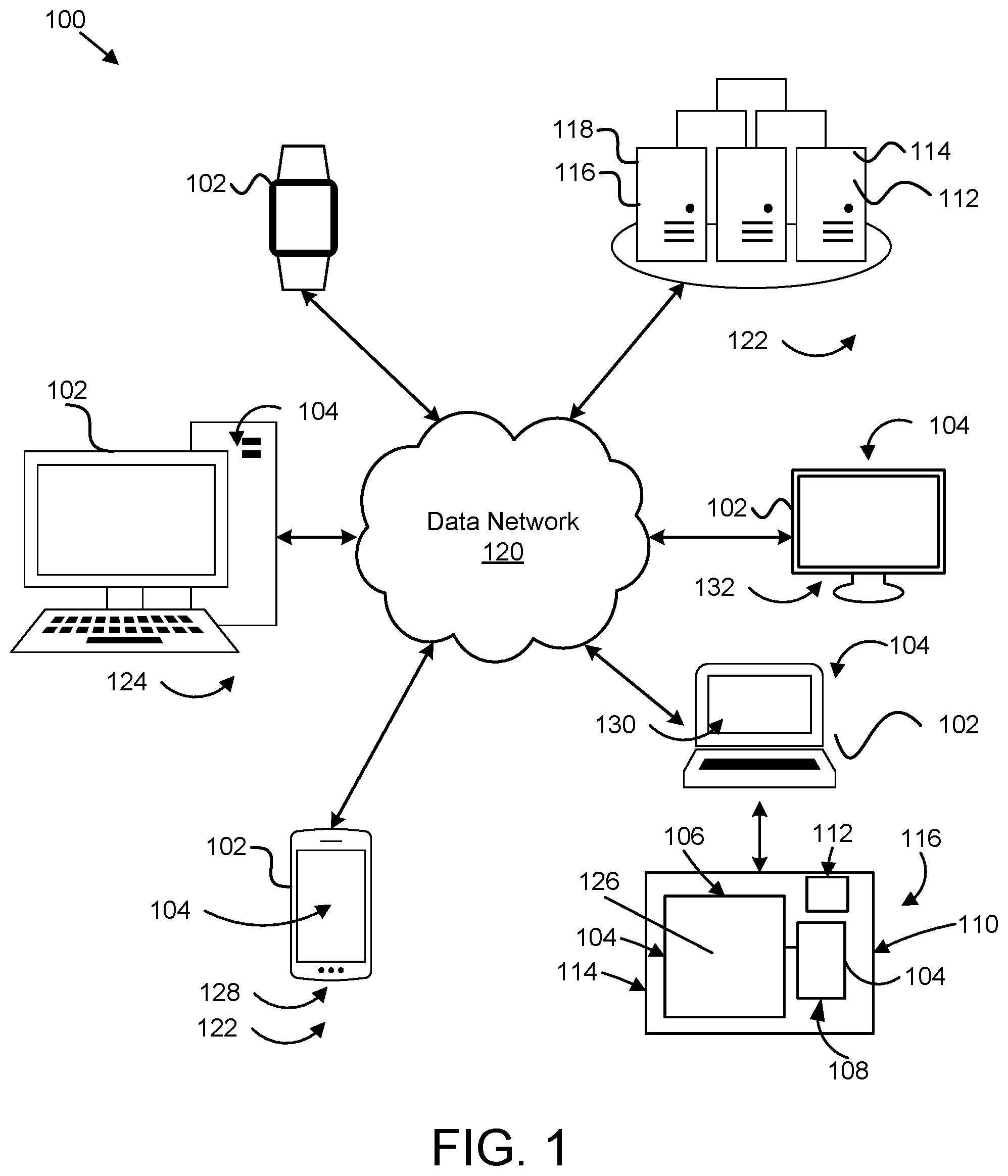 Patent US12367300 — Secure erase of user data using storage regions — Figure 1