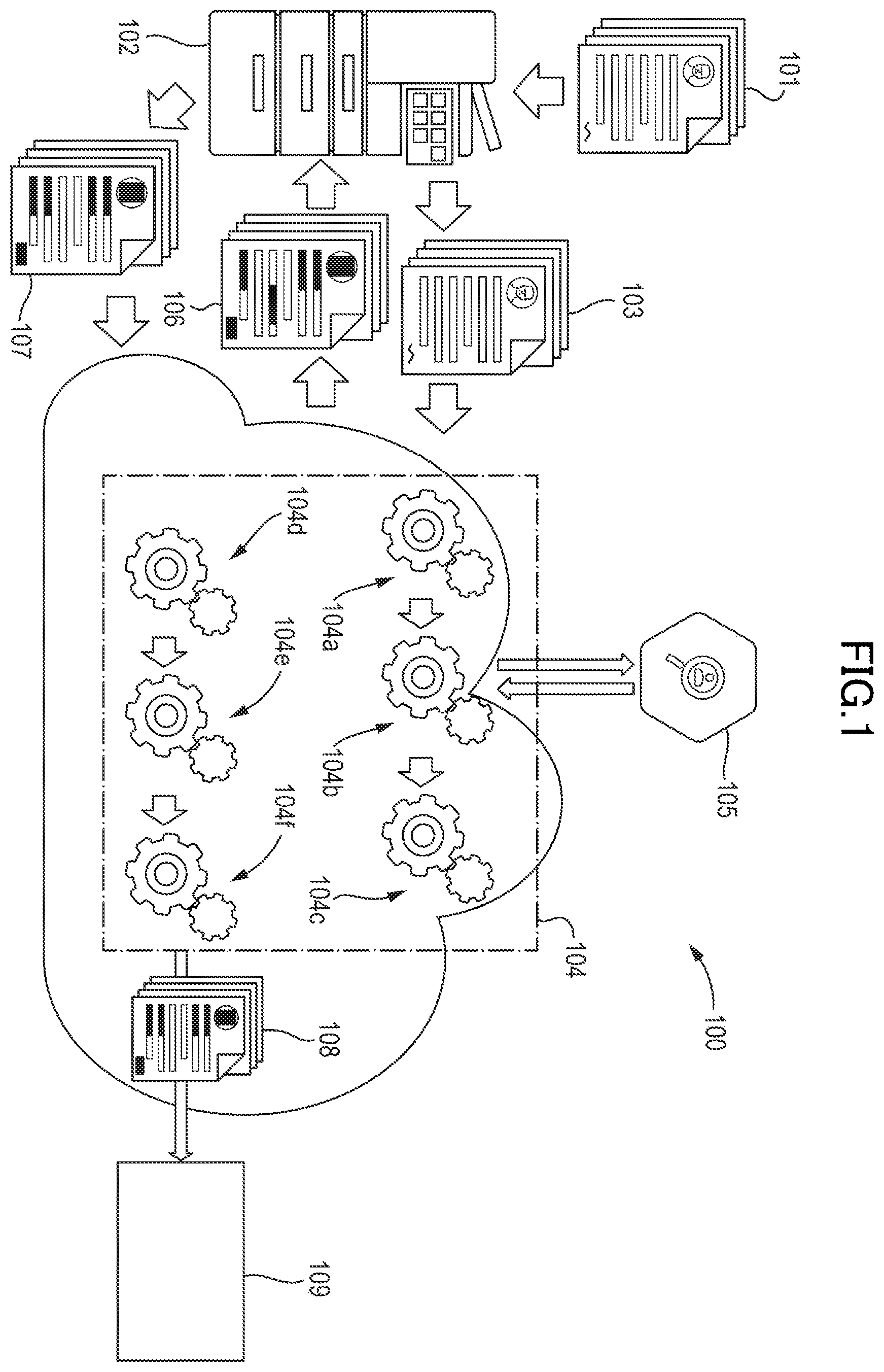 Patent US12367304 — Method and apparatus for document processing — Figure 1