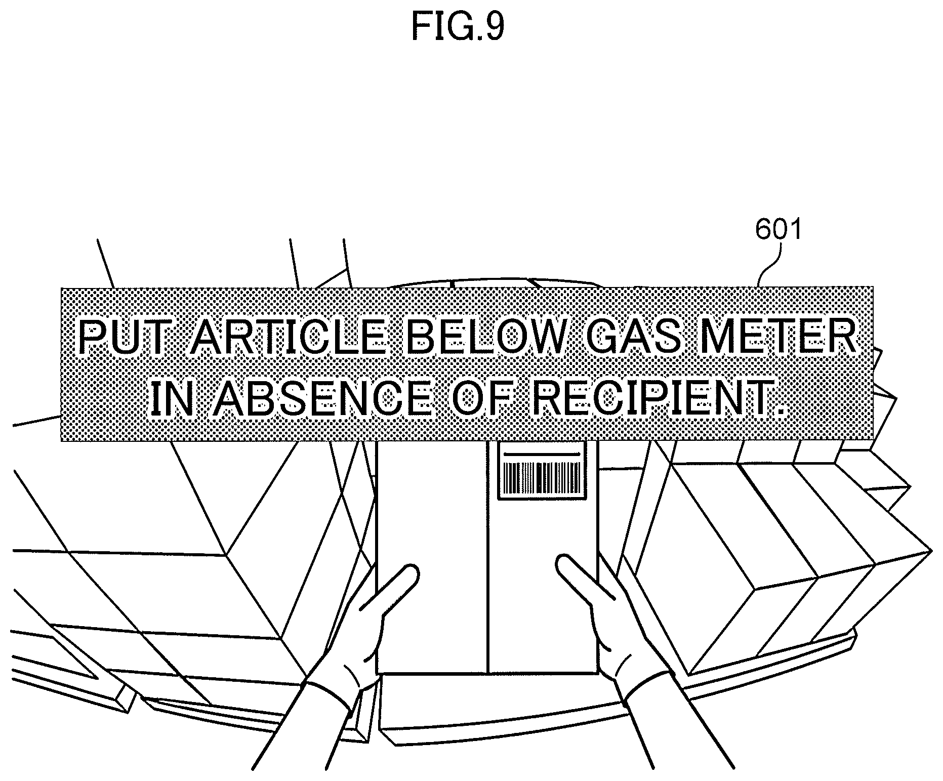 Patent US12367446 Figure 9 – Information processing system, delivery management method, wearable device, information processing method, and non-transitory computer readable recording medium storing information processing program