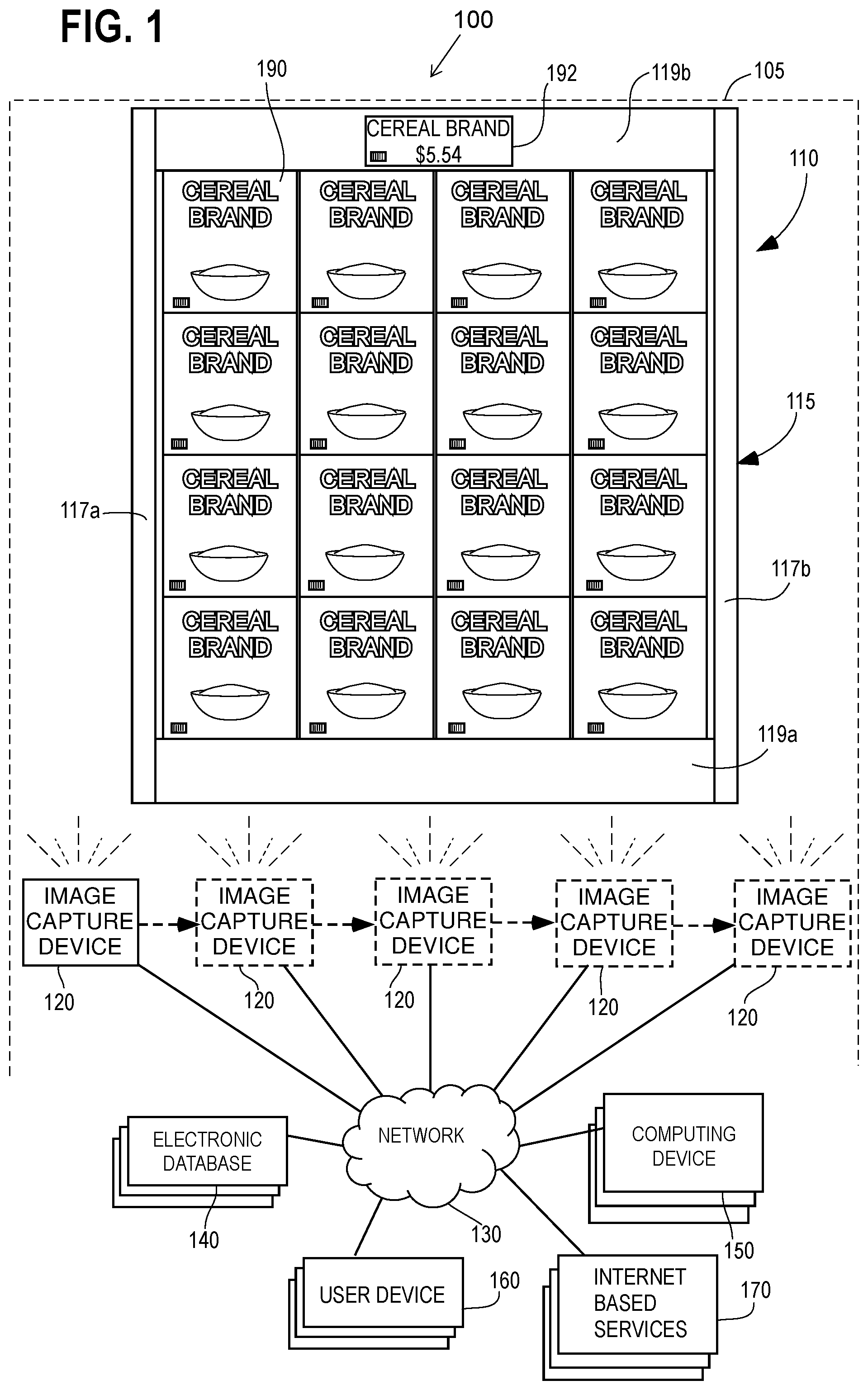 Patent US12367457 — Systems and methods of verifying price tag label-product pairings — Figure 1