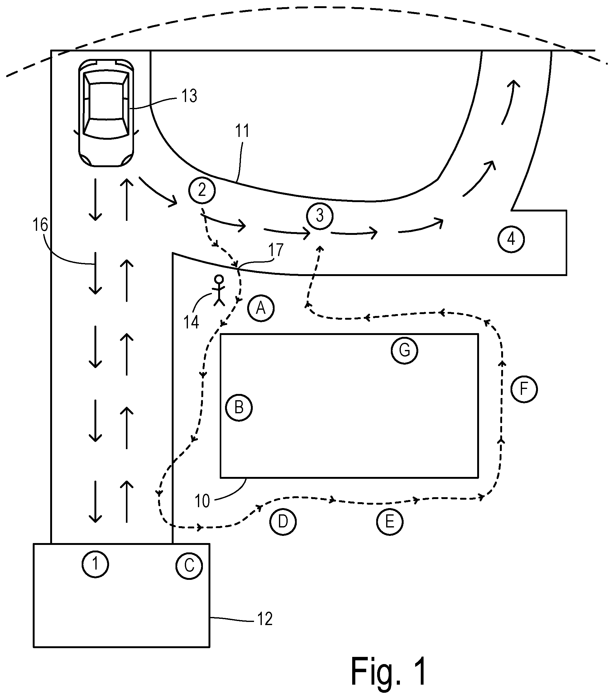 Patent US12367537 Figure 1 – Guided home security inspection policing service