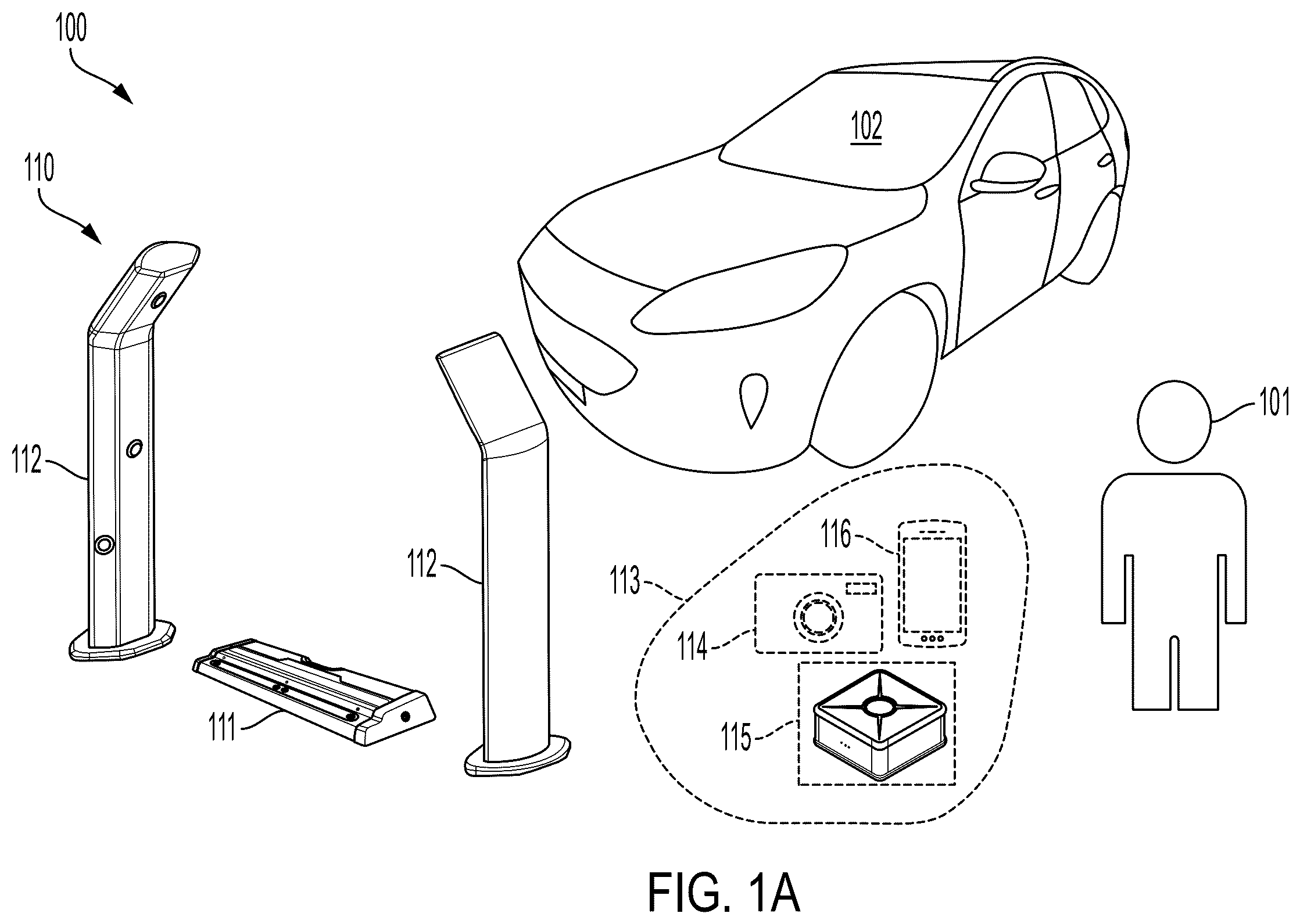 Patent US12367571 Figure 1 – Systems and techniques for vehicle inspection and condition analysis