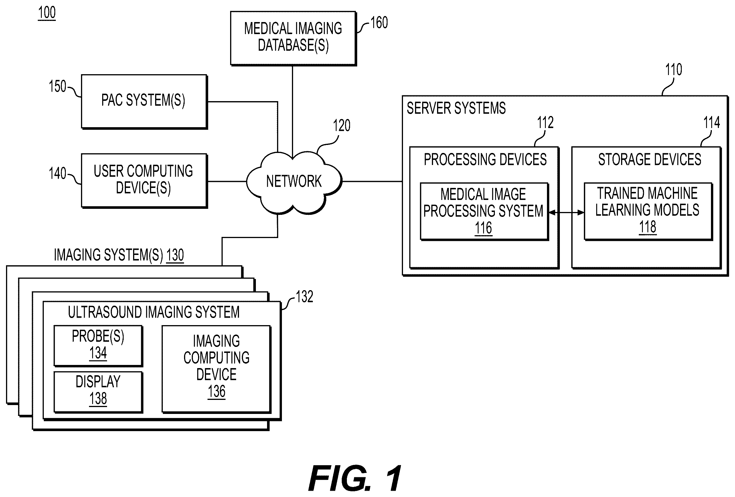 Patent US12367579 — Systems and methods to process electronic medical images for diagnostic or interventional use — Figure 1