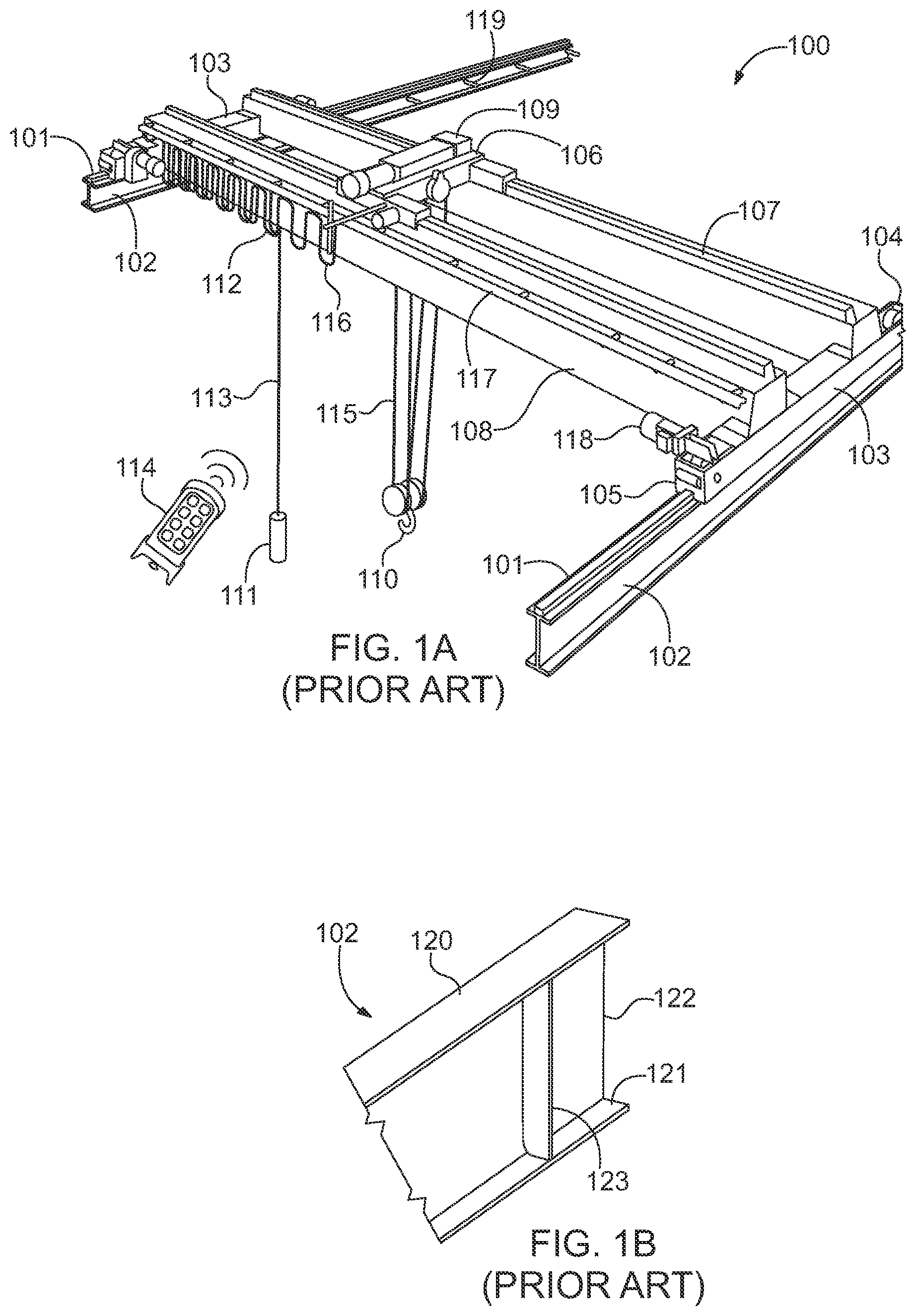 Patent US12367591 — Four-dimensional crane rail measurement systems — Figure 1