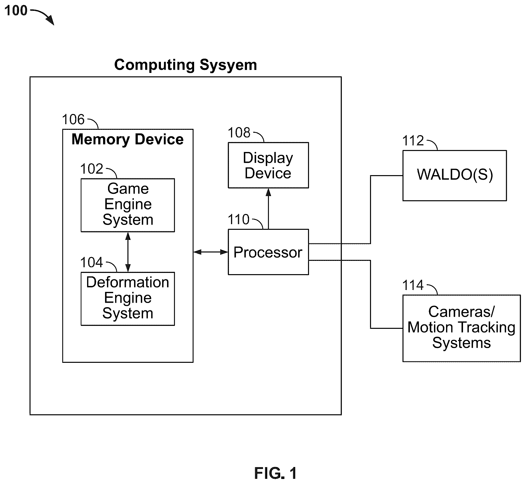 Patent US12367631 — Systems and methods for computer animation using an order of operations deformation engine — Figure 1