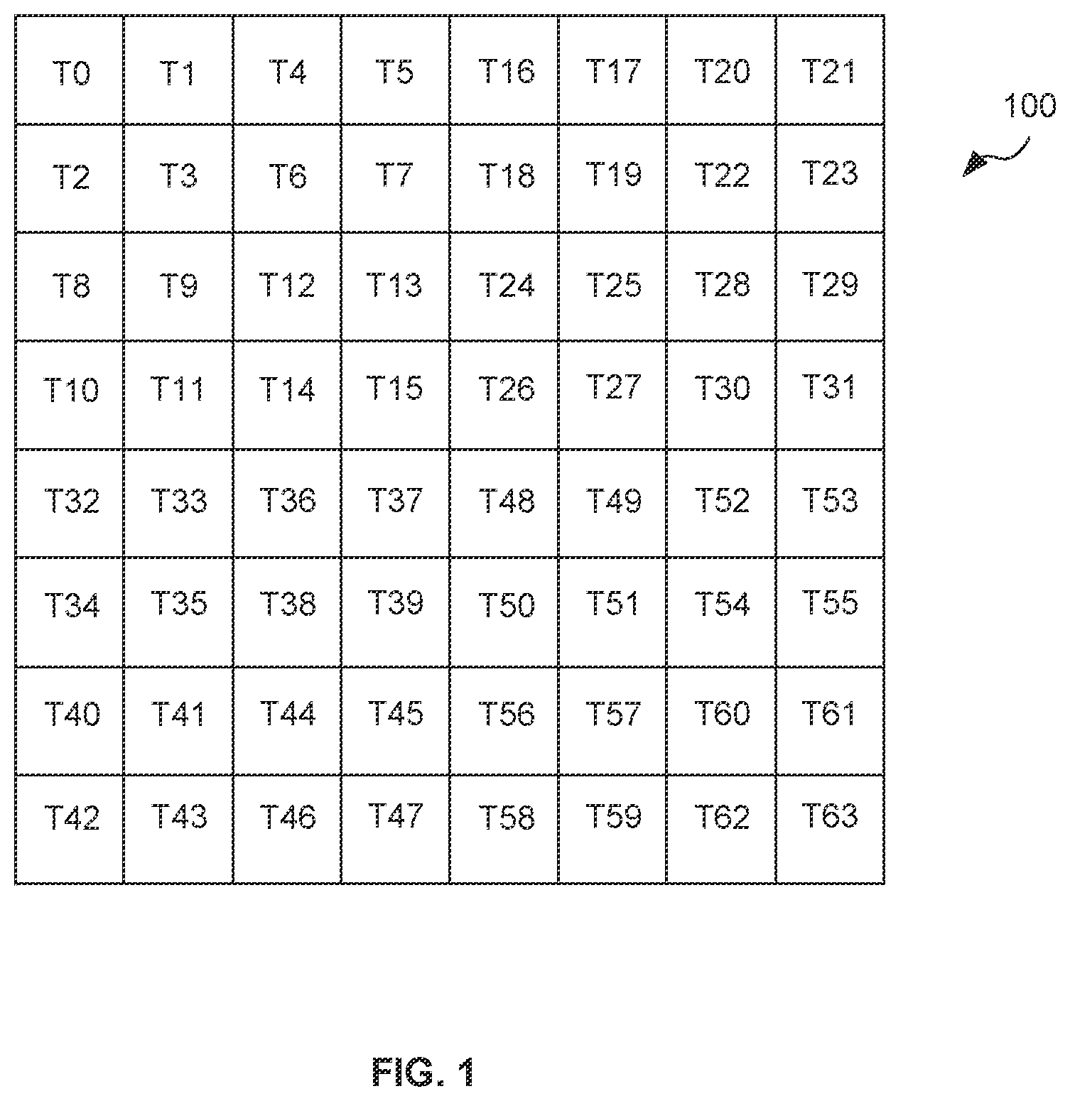 Patent US12367633 — Data structures, methods and tiling engines for hierarchically storing tiling information in a graphics processing system — Figure 1