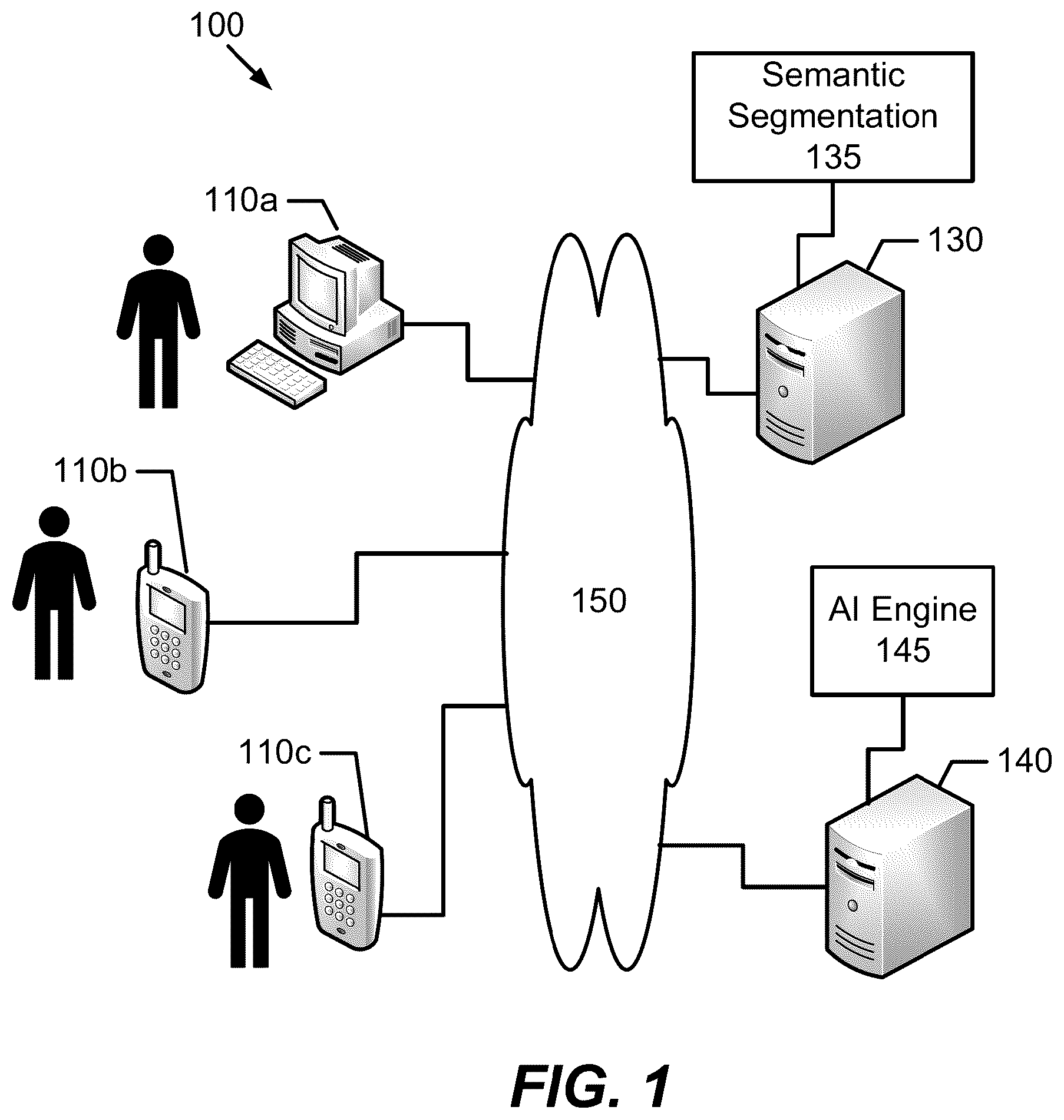 Patent US12367694 — Methods and systems for semantically segmenting a source text image based on a text area threshold determination — Figure 1