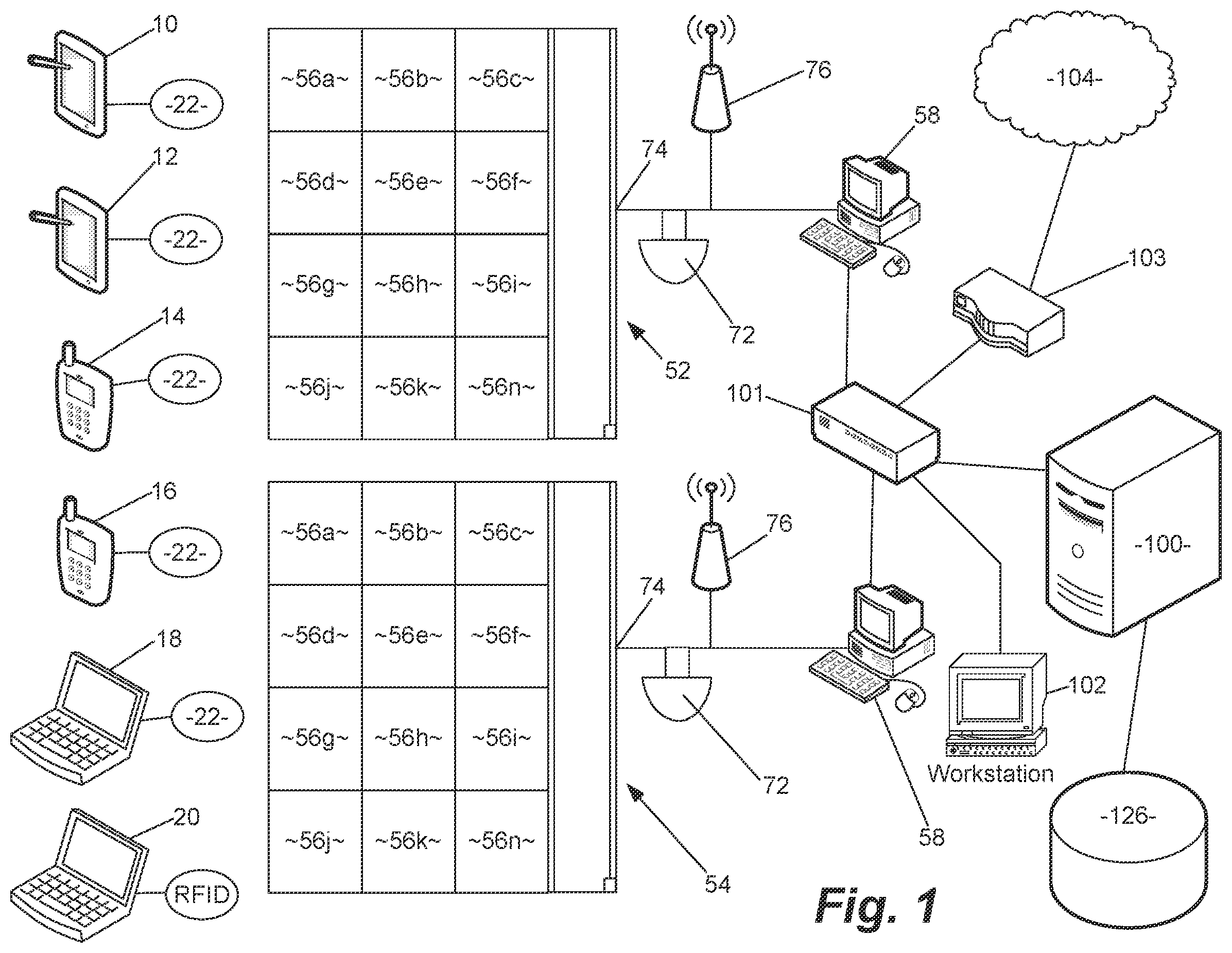 Patent US12367732 — Apparatus for controlling access to and use of portable electronic devices — Figure 1