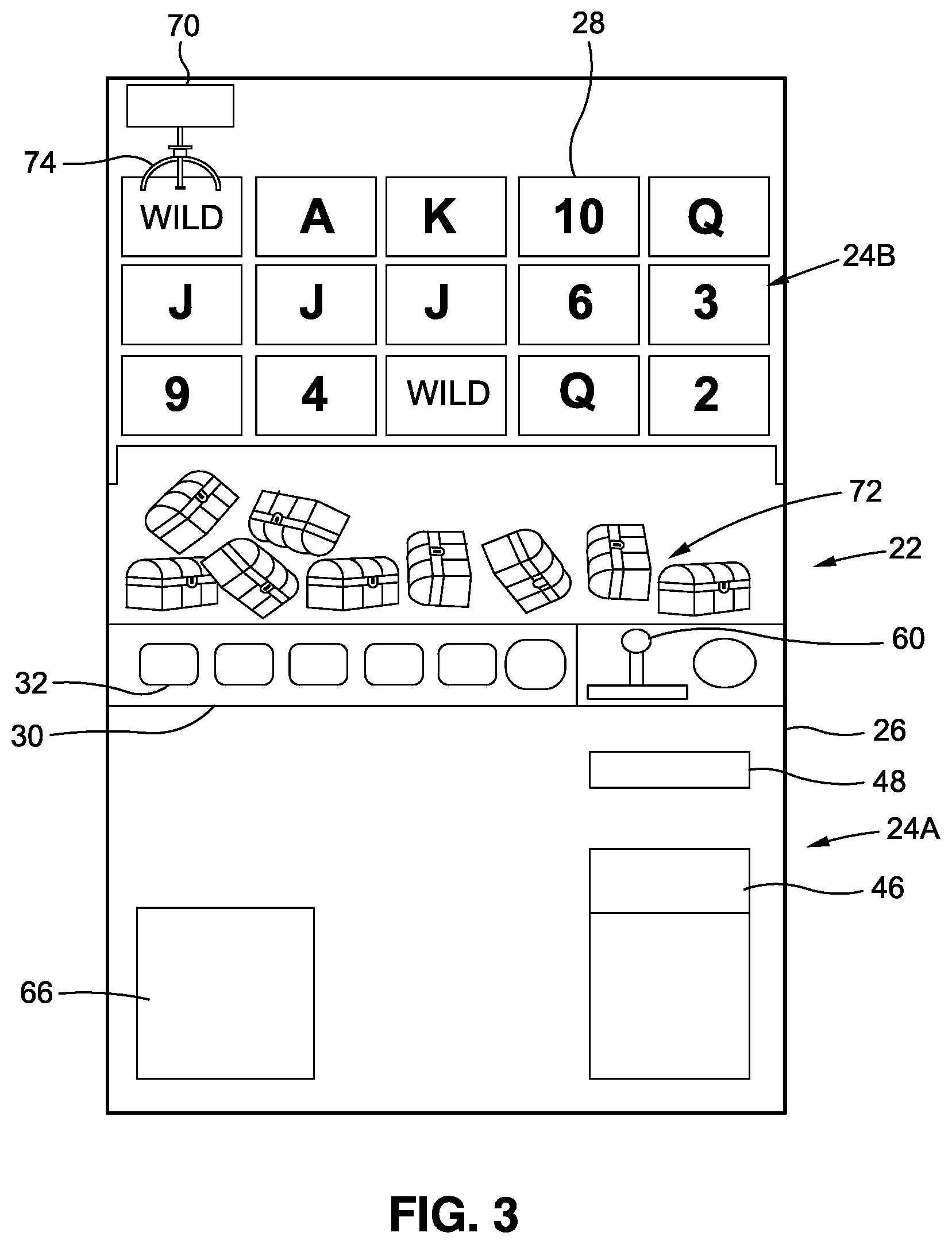 Patent US12367735 Figure 6 – Dual wagering game and amusement-style gaming unit