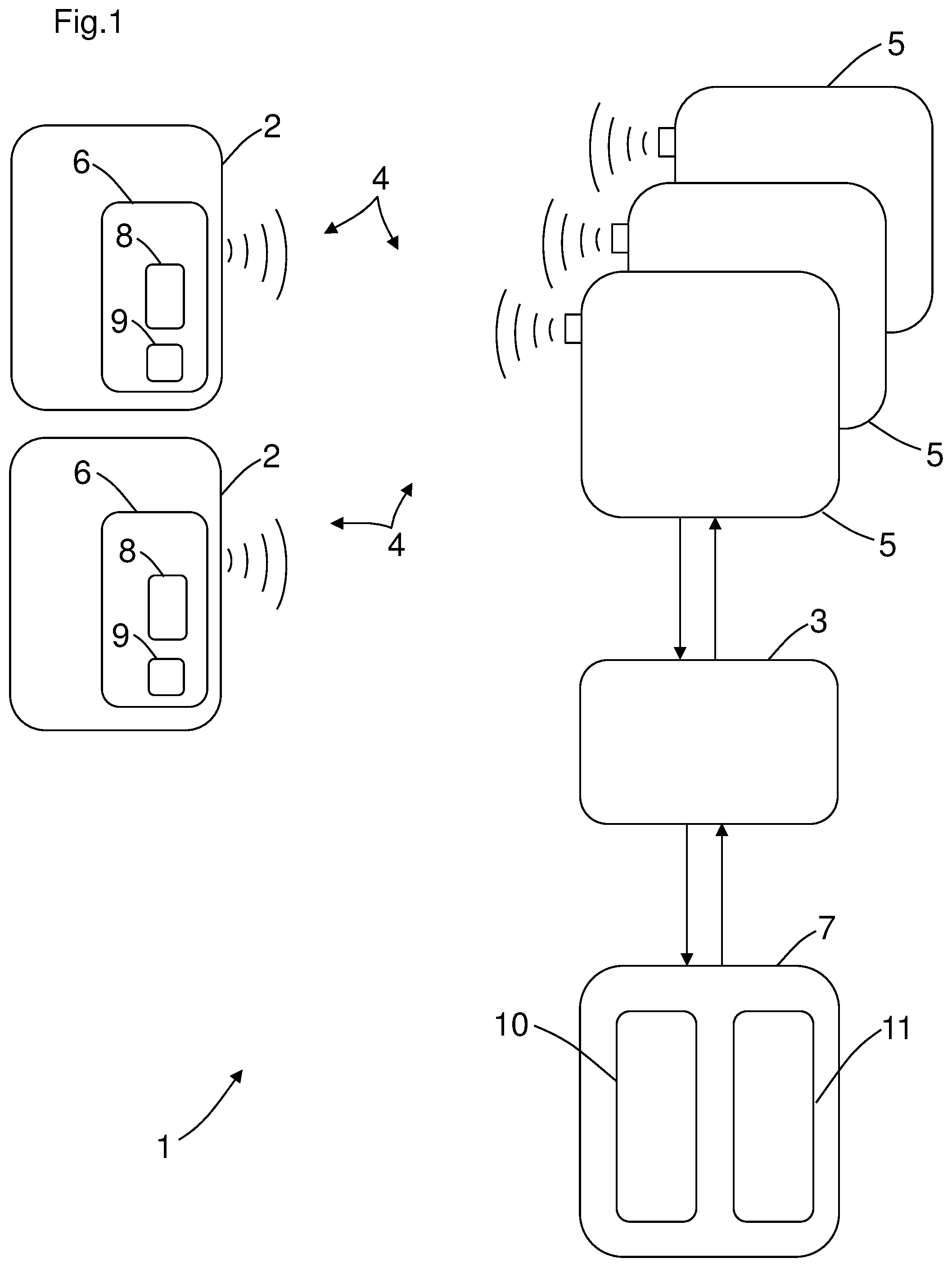 Patent US12367750 Figure 1 – Safety system and method using a safety system