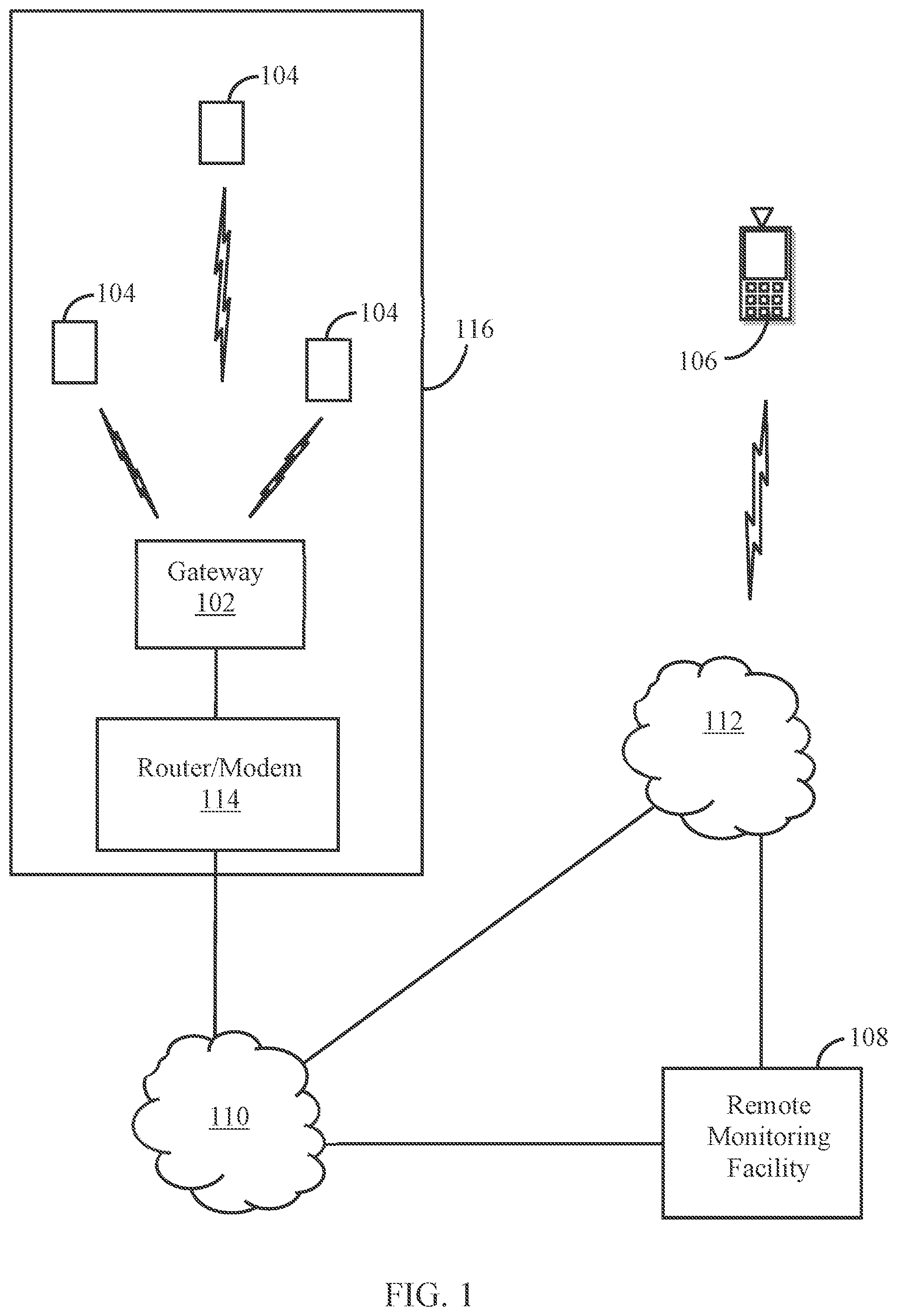 Patent US12367756 — DIY monitoring apparatus and method — Figure 1