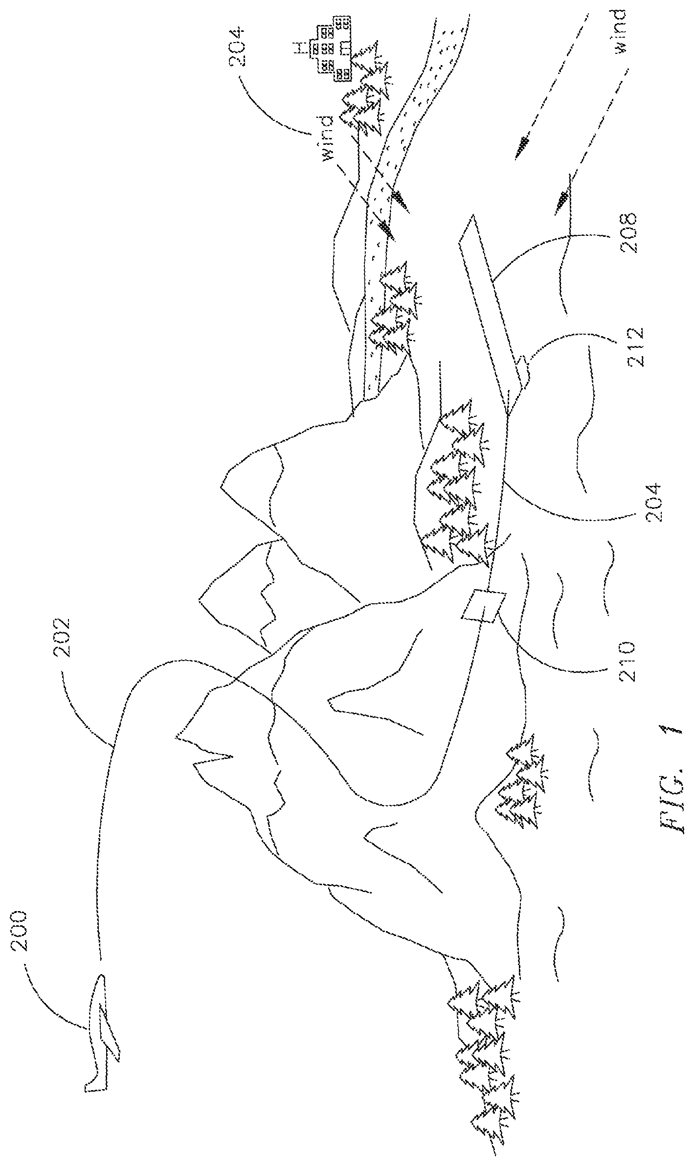 Patent US12367782 — System and apparatus for automatic selection of alternate landing site from a hierarchy of landing sites — Figure 1