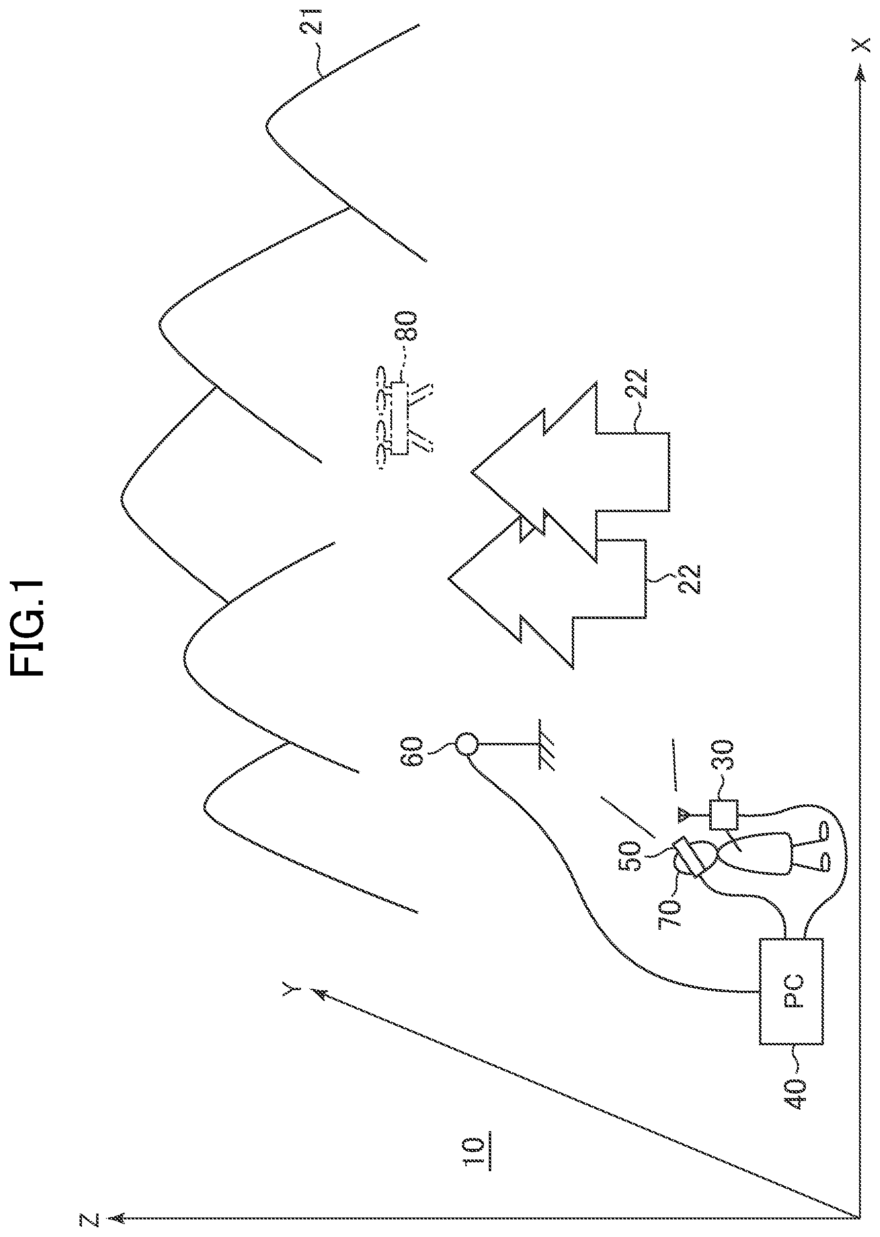 Patent US12367788 — Operation simulation system and method for unmanned aircraft — Figure 1