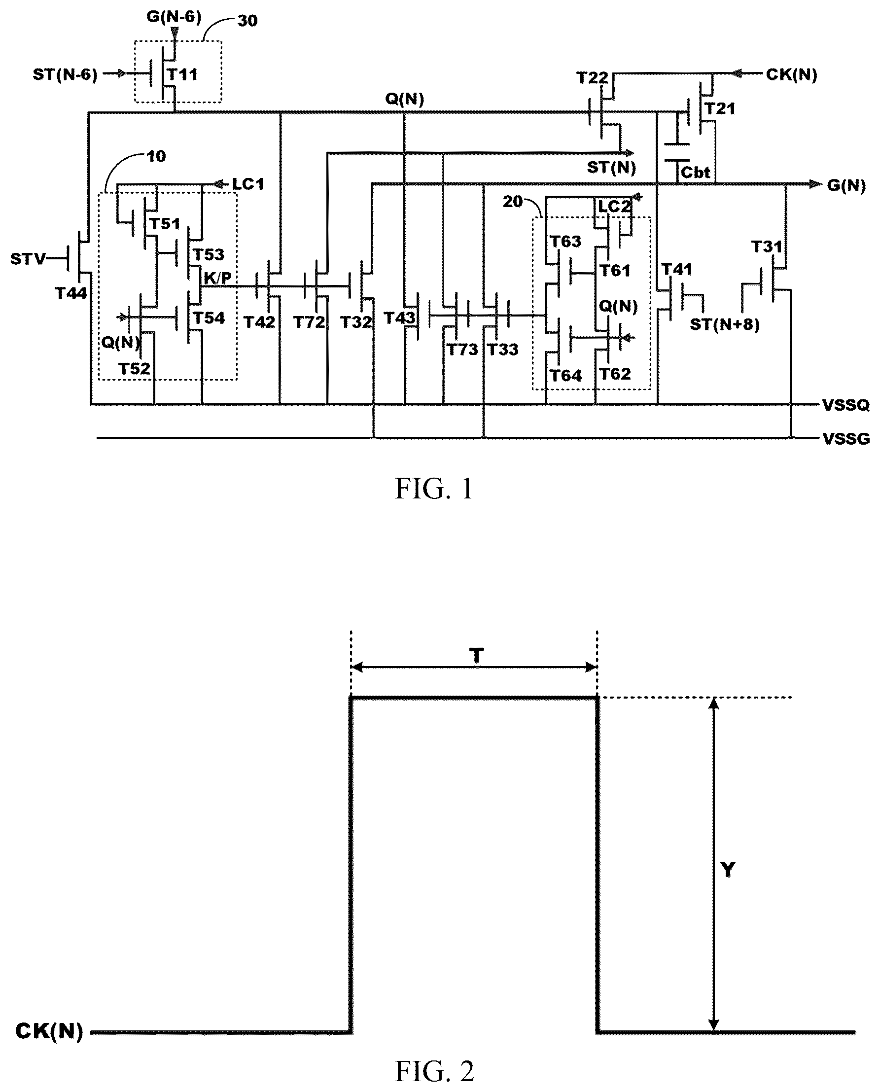 Patent US12367804 — Gate driving circuit and display panel — Figure 1