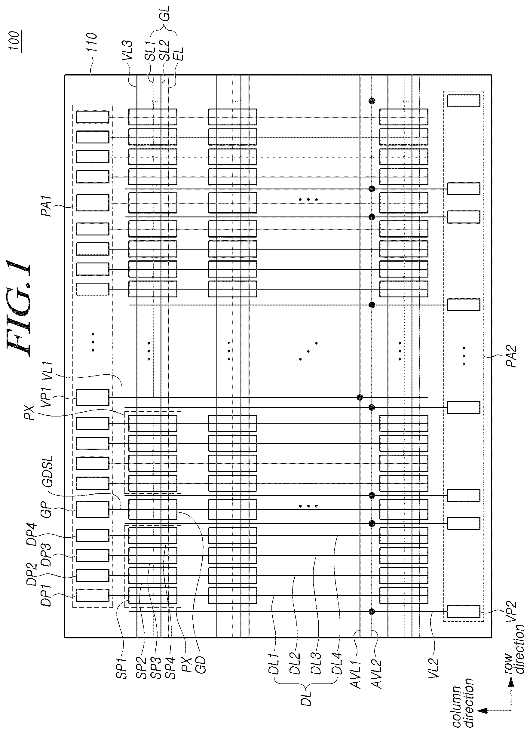 Patent US12367819 — Display device — Figure 1
