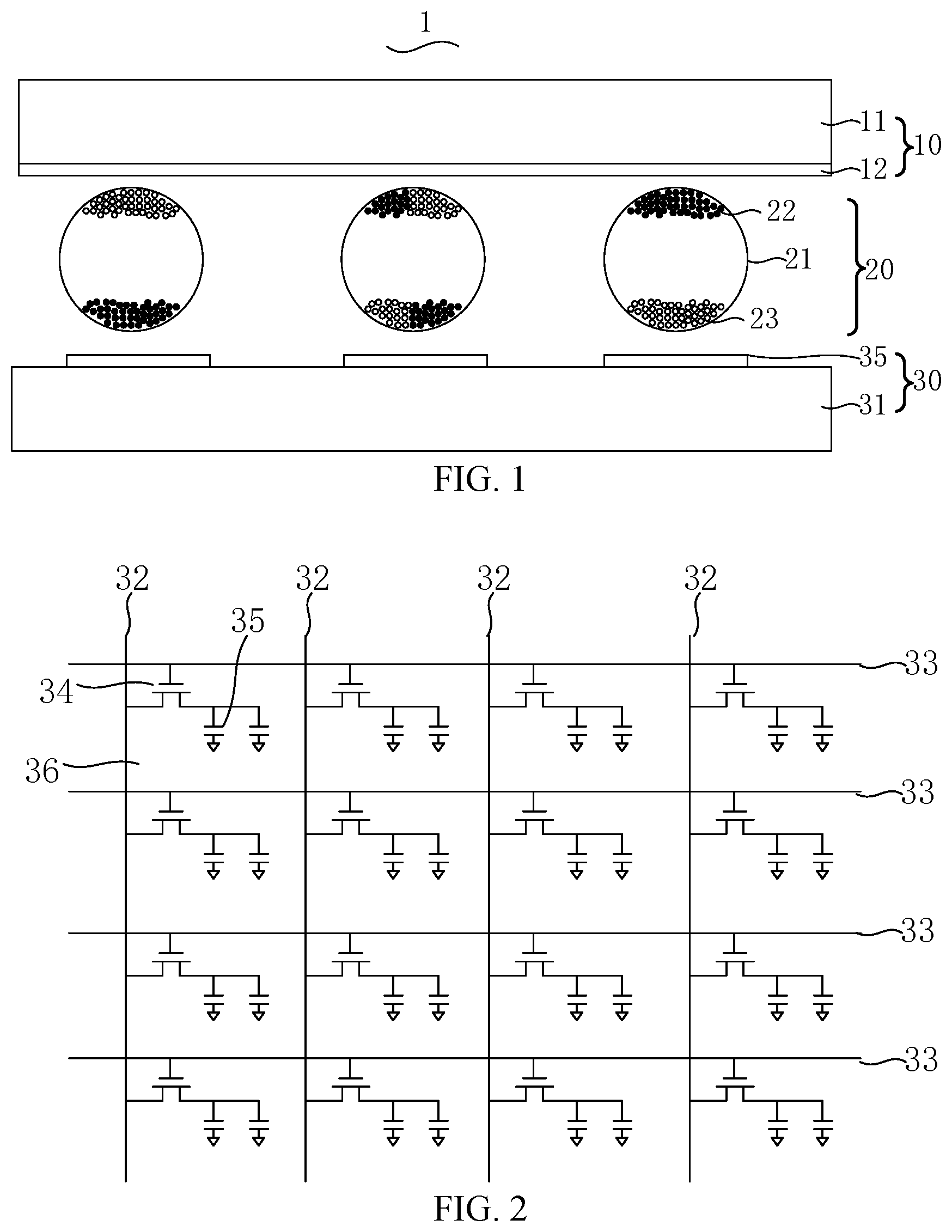 Patent US12367841 — Electronic ink screen and driving method thereof — Figure 1