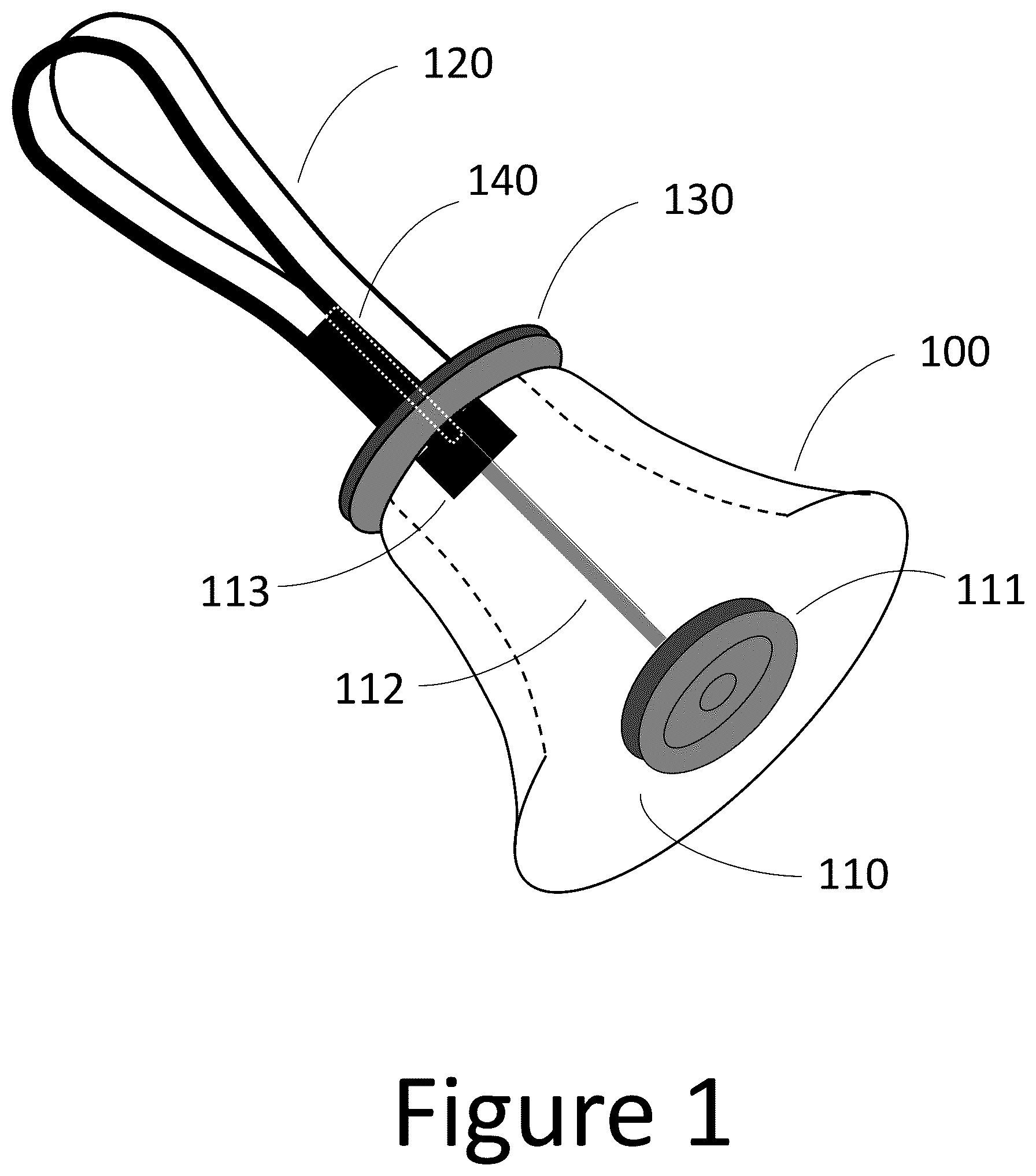 Patent US12367856 — Handbell cushion — Figure 1