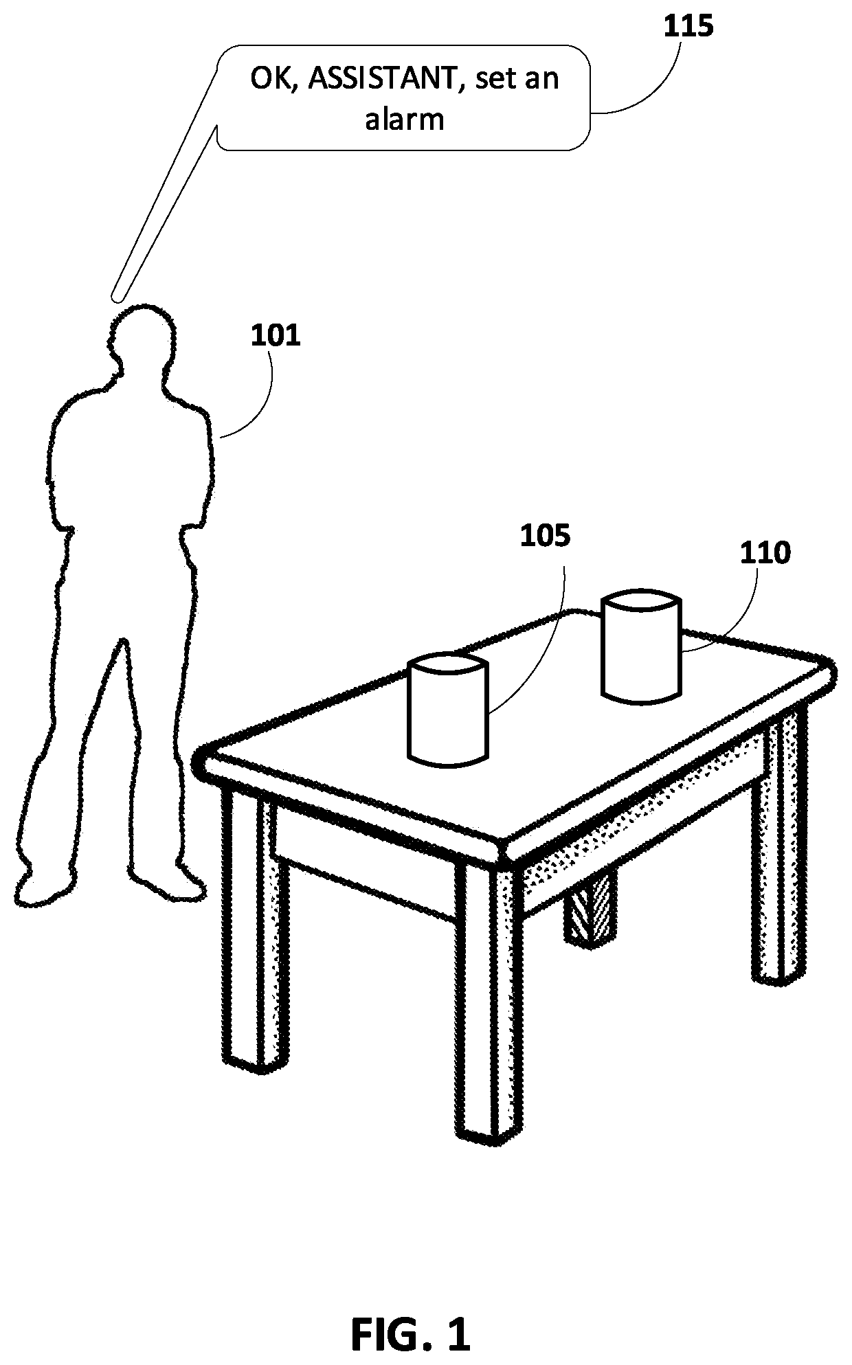 Patent US12367875 — Selecting between multiple automated assistants based on invocation properties — Figure 1