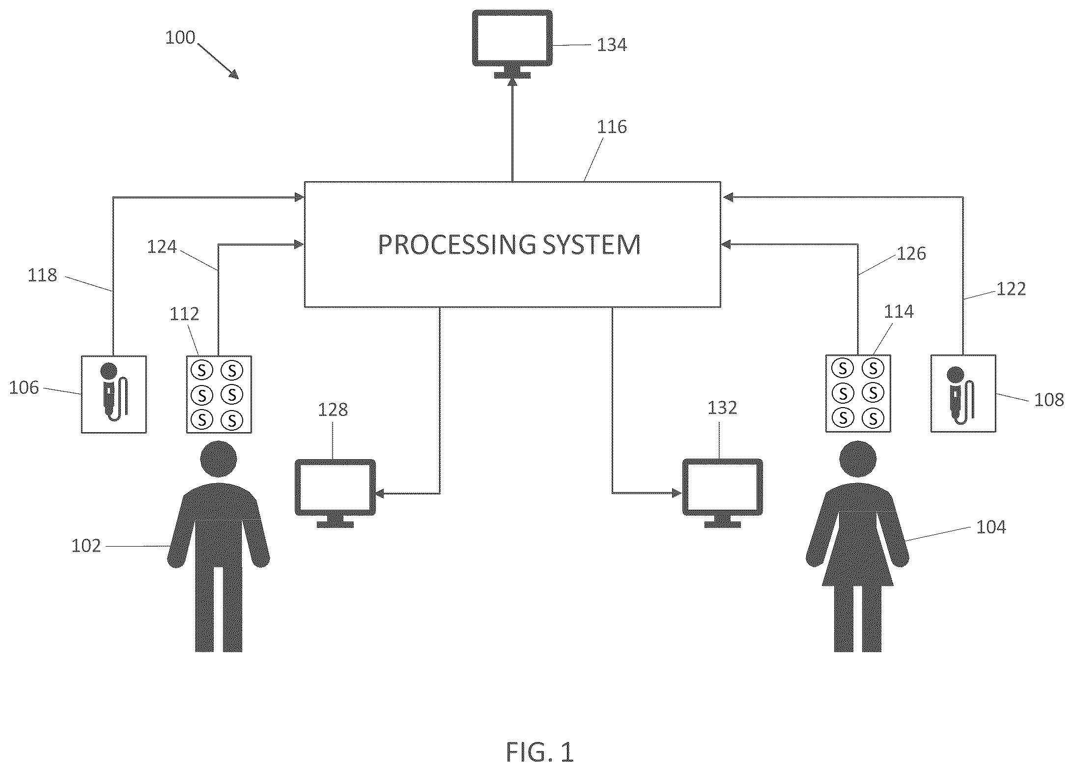Patent US12367876 Figure 1 – System and method for real-time feedback of remote collaborative communication
