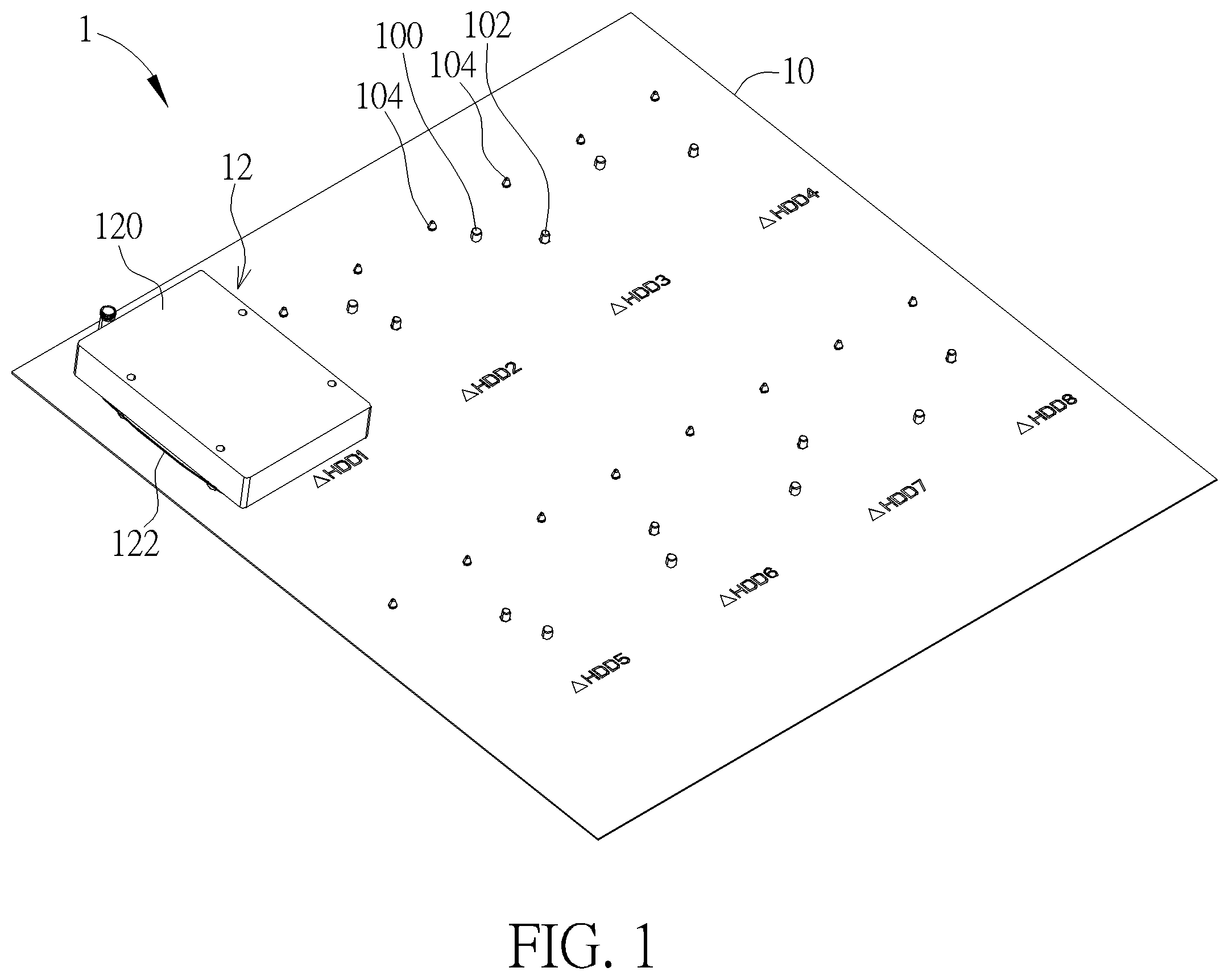 Patent US12367909 — Data processing device and electronic module thereof — Figure 1