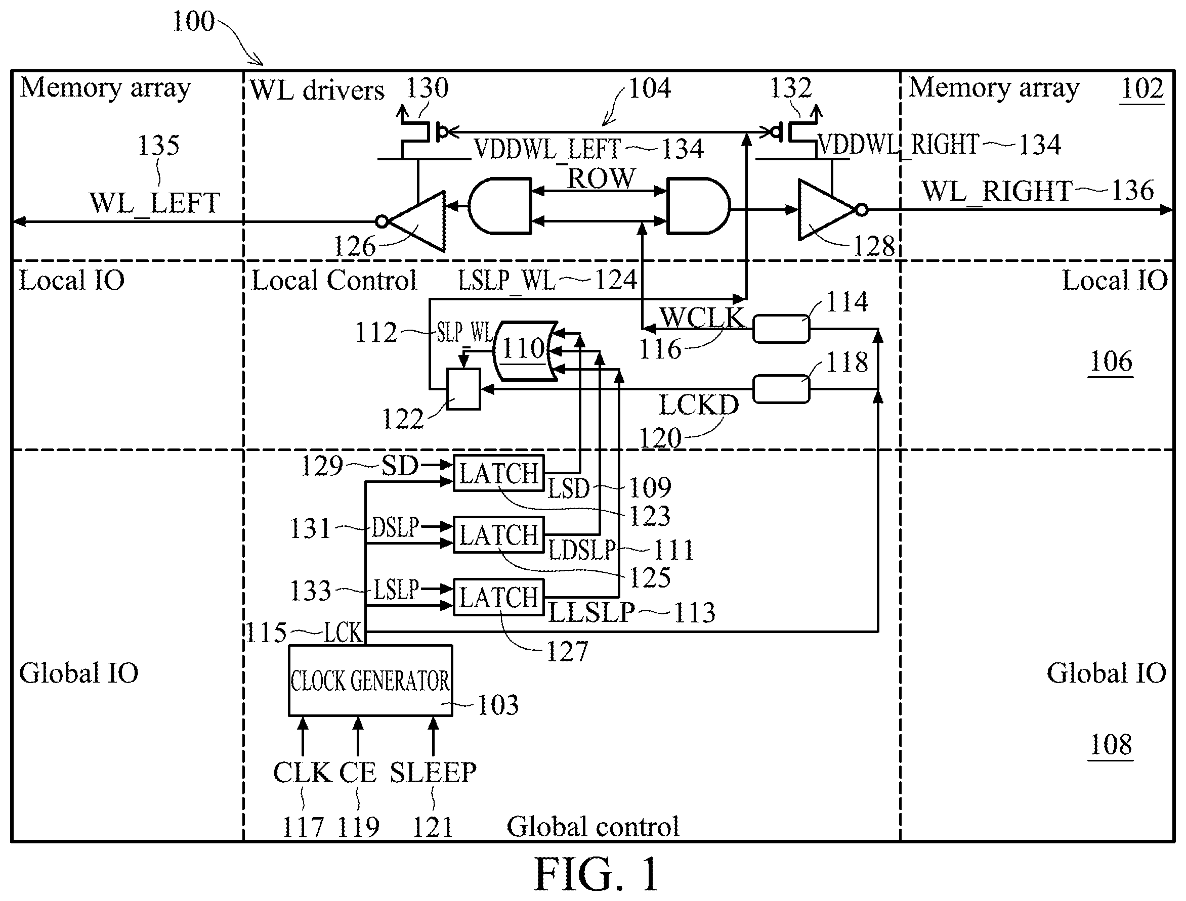 Patent US12367917 Figure 1 – Systems and methods for controlling power assertion in a memory device