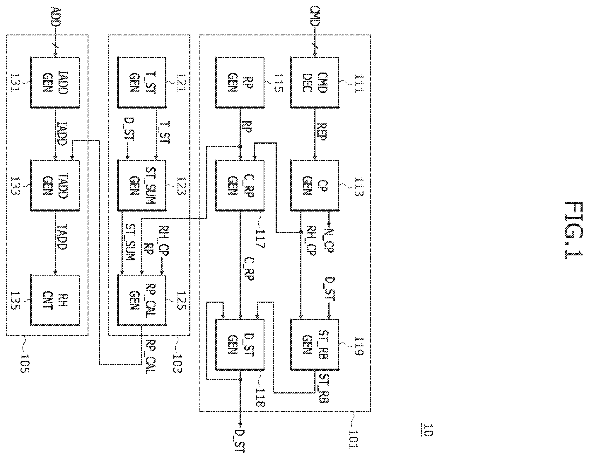Patent US12367918 — Semiconductor device and semiconductor system related to row hammer refresh — Figure 1
