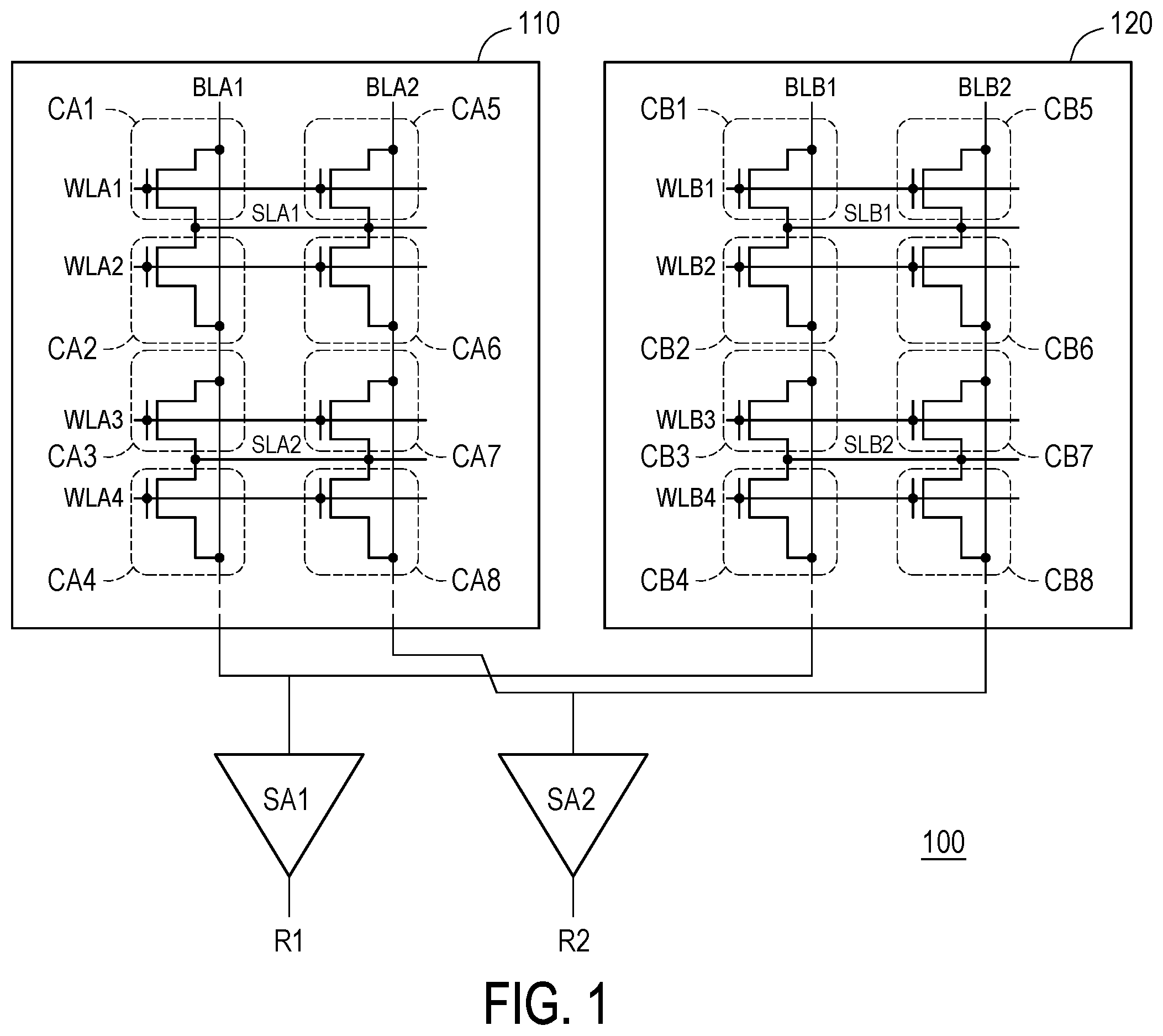 Patent US12367930 — Memory device and in-memory search method thereof — Figure 1
