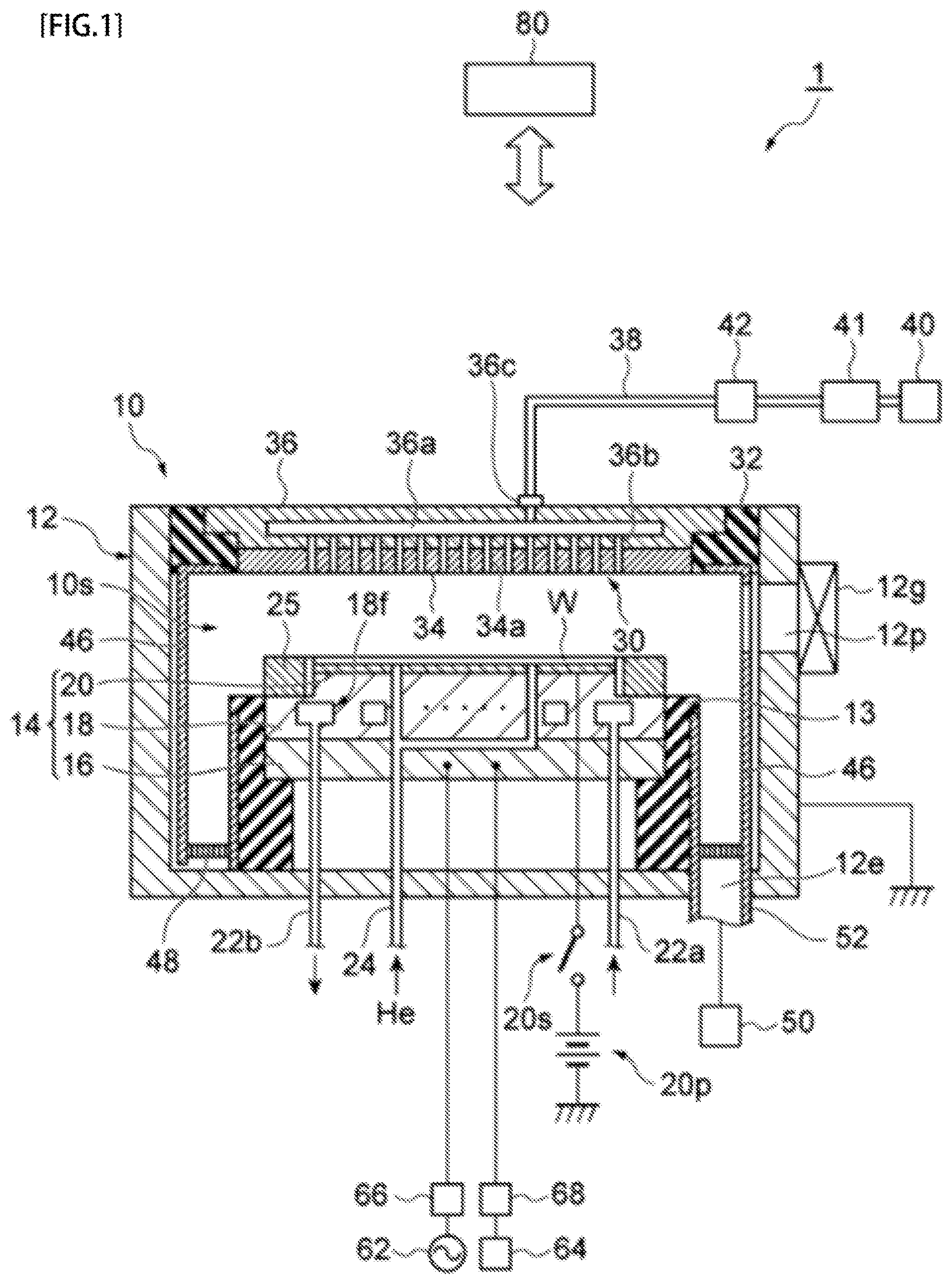 Patent US12368050 — Plasma processing method and plasma processing apparatus — Figure 1