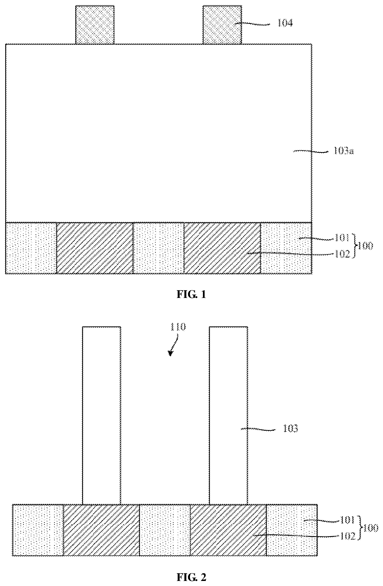 Patent US12368074 Figure 1 – Manufacturing method of semiconductor structure comprising a gap and semiconductor structure comprising a gap