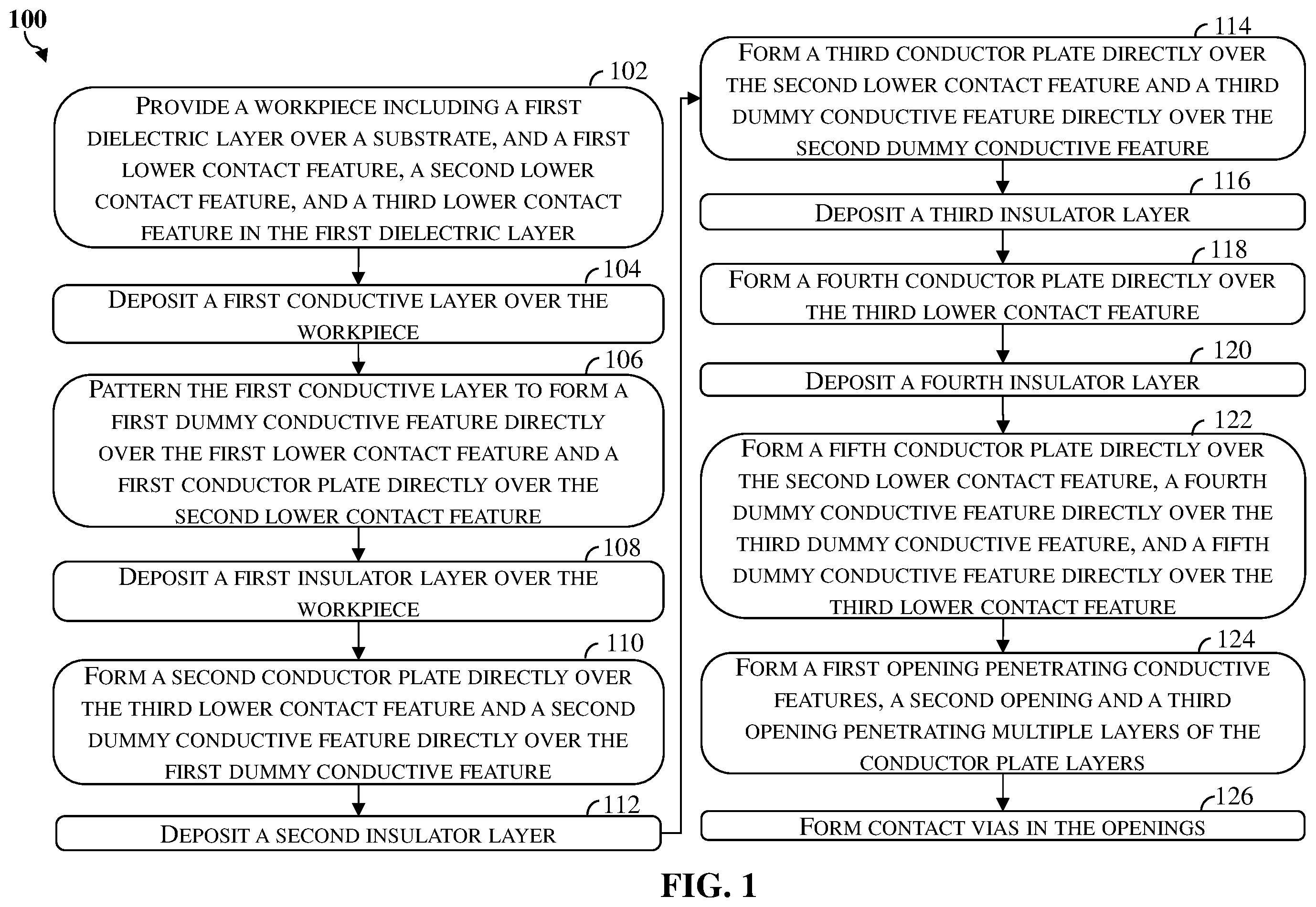 Patent US12368094 — Semiconductor structures and methods of forming the same — Figure 1