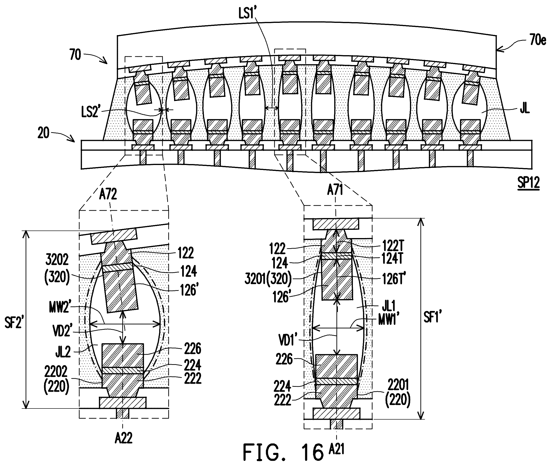 Patent US12368132 Figure 19 – Joint structure in semiconductor package and manufacturing method thereof