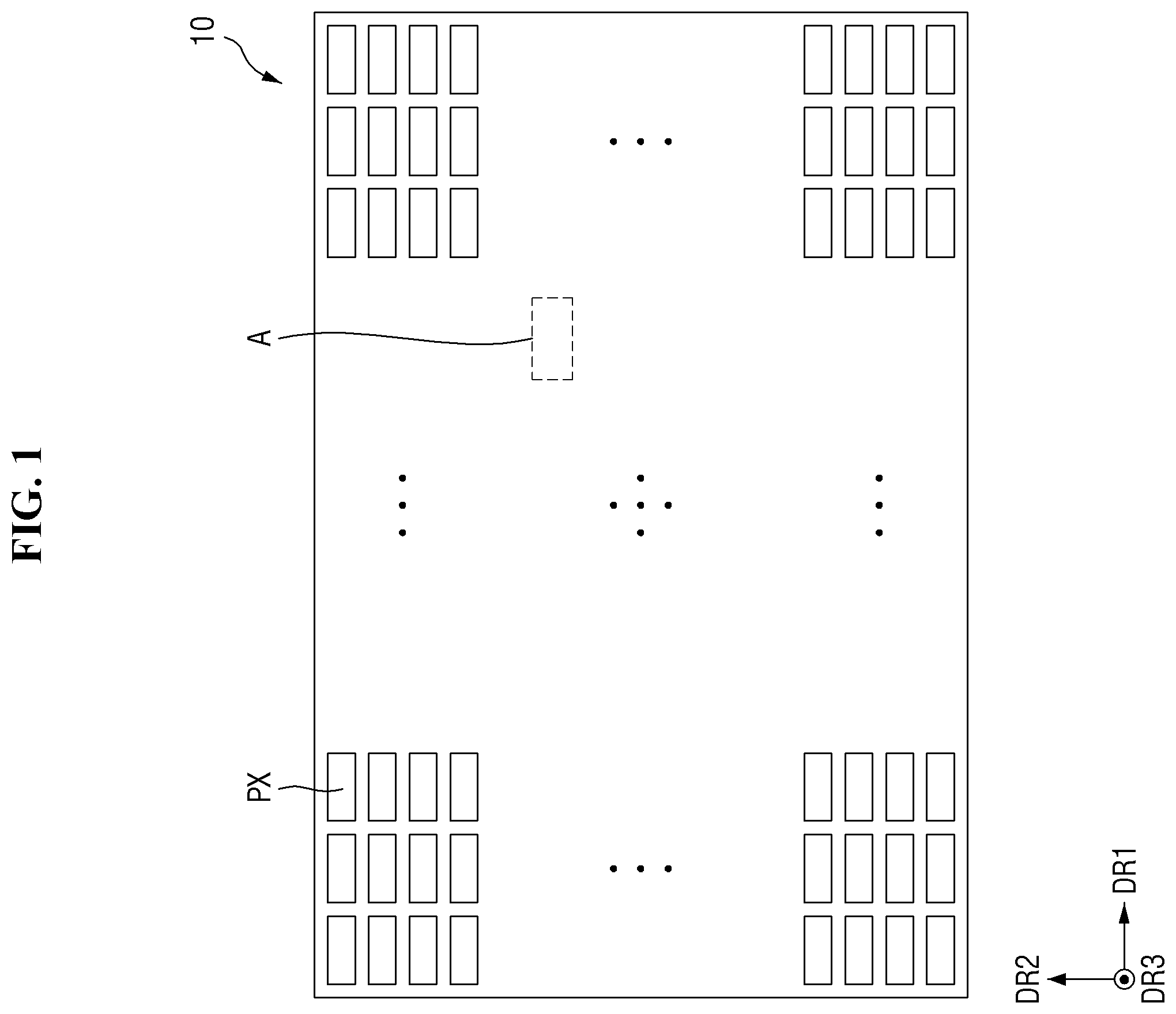 Patent US12368135 — Display device, and tiled display device including the display device — Figure 1