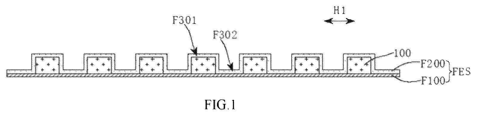 Patent US12368198 — Flexible battery and electronic device — Figure 1